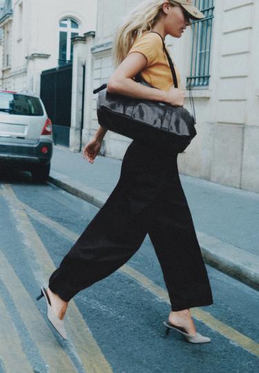 Textured shopper bag — Black 2