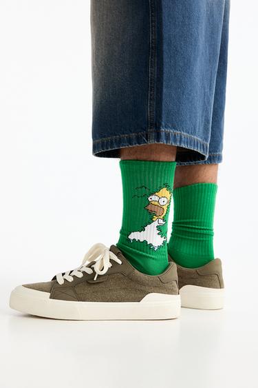Homer Simpson long socks — Green 3
