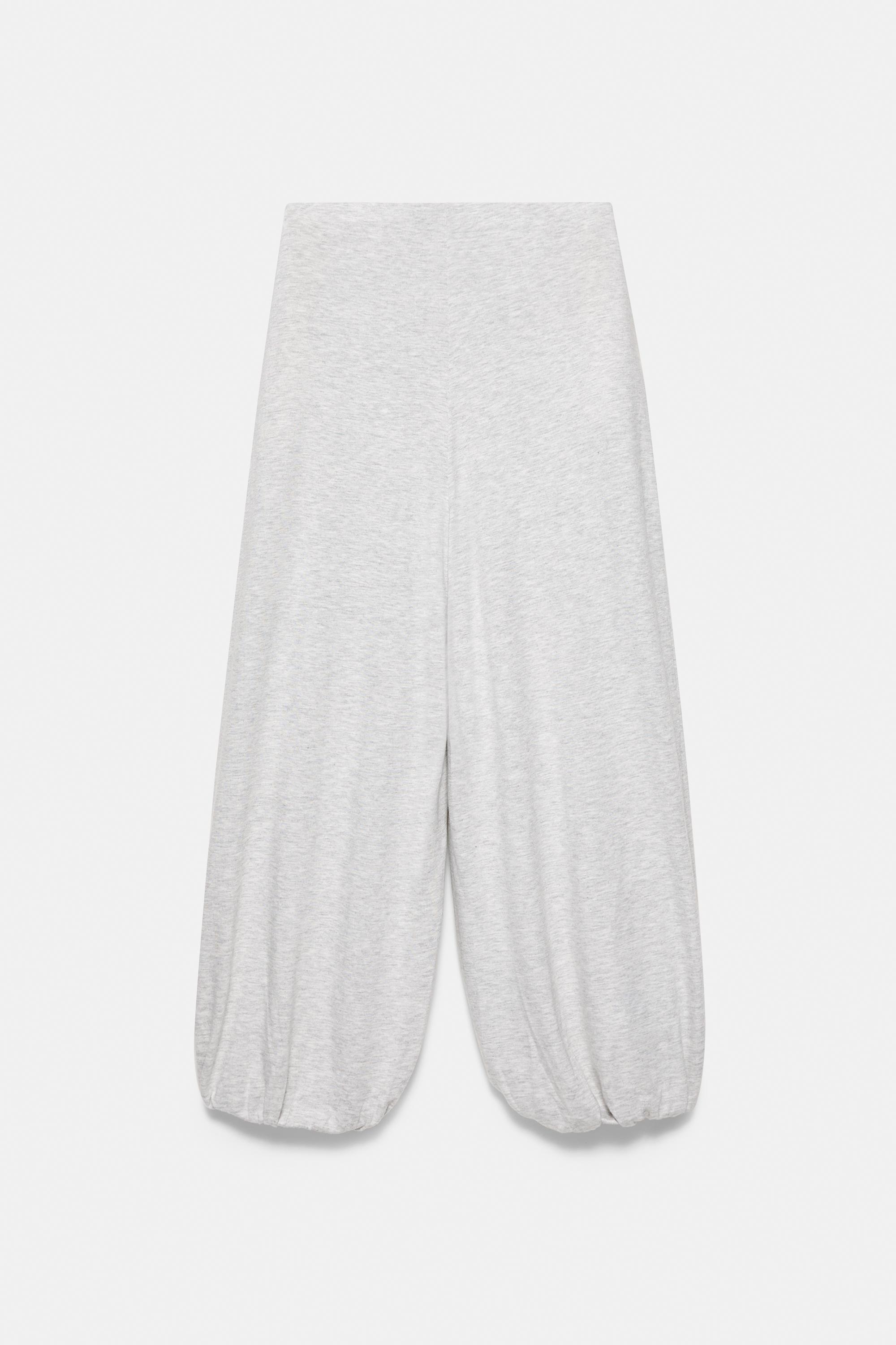 Capris sarouel trousers — Grey marl