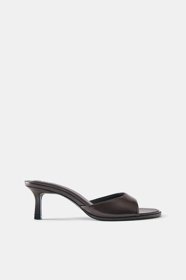 Mule high-heel sandals — Brown 1