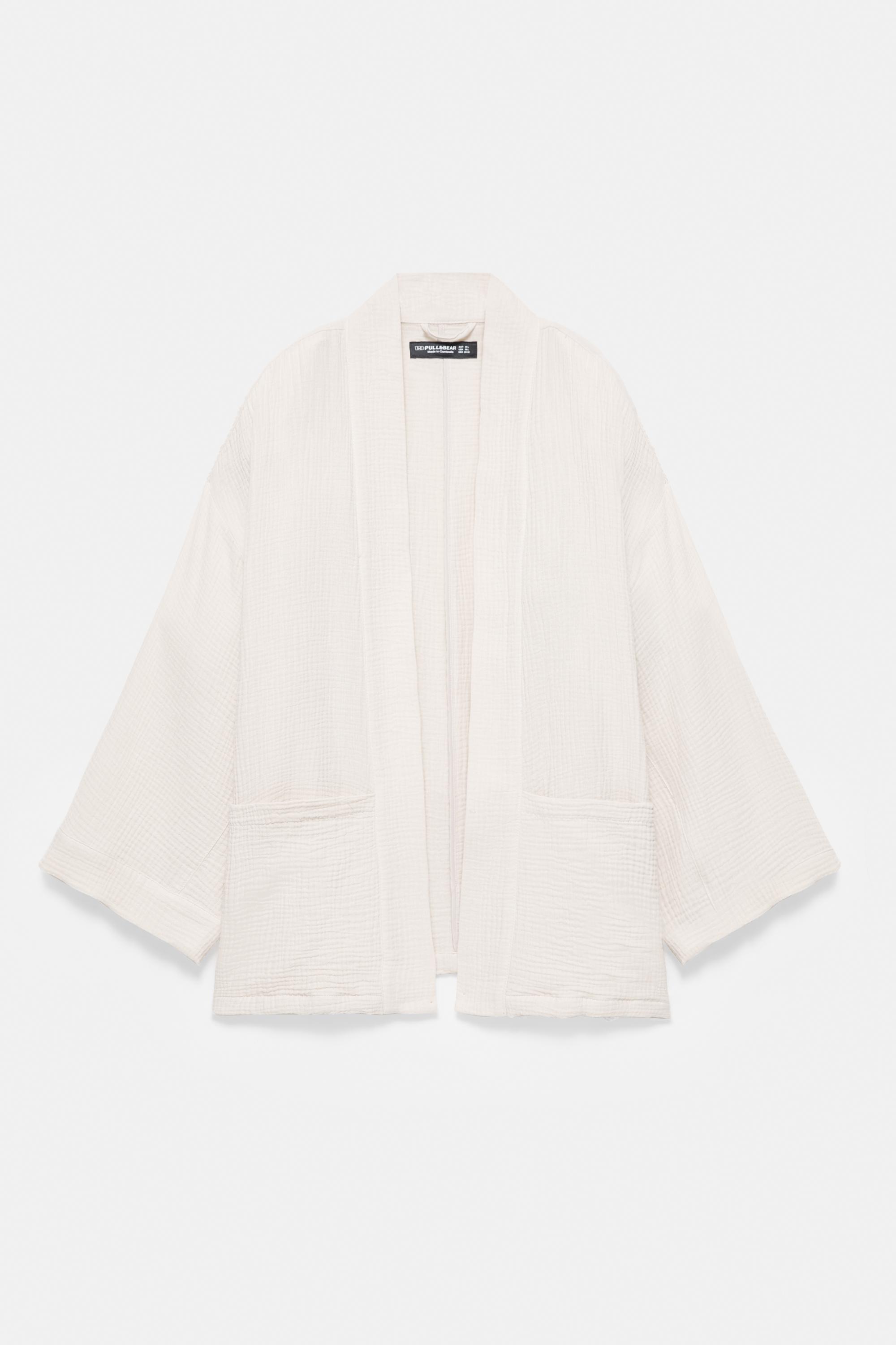 Crepe kimono — Ecru