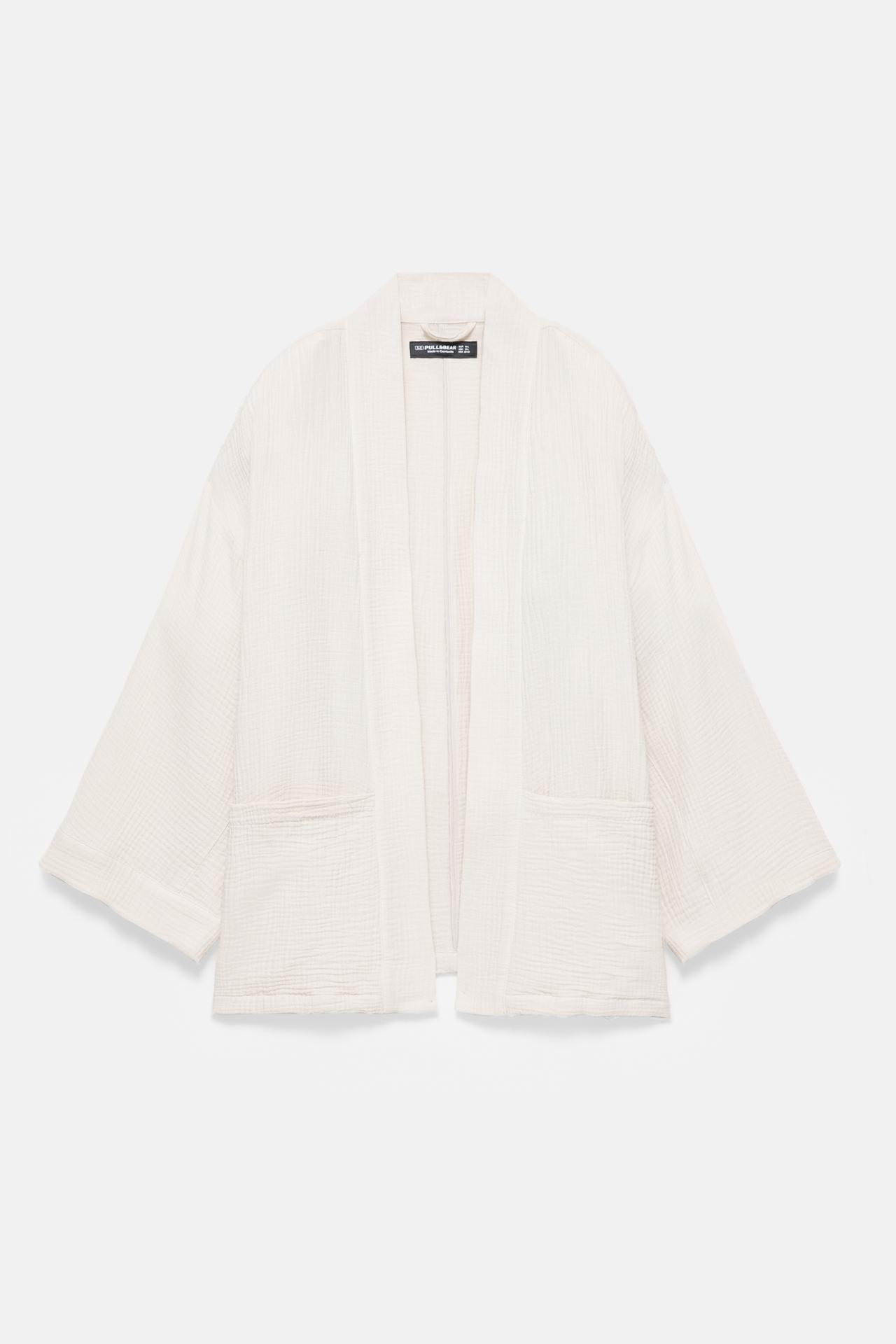 Crepe kimono — Ecru