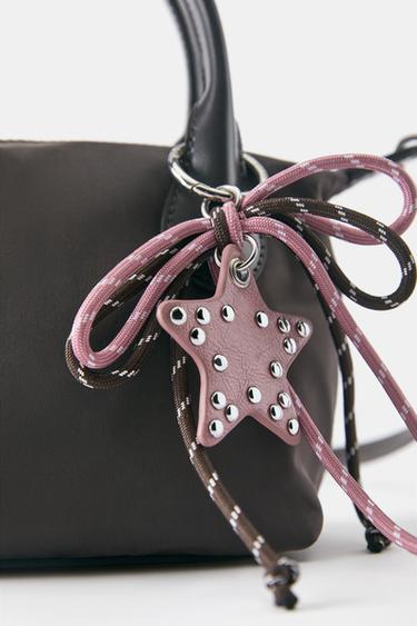 Embellished nylon crossbody bag — Brown 4