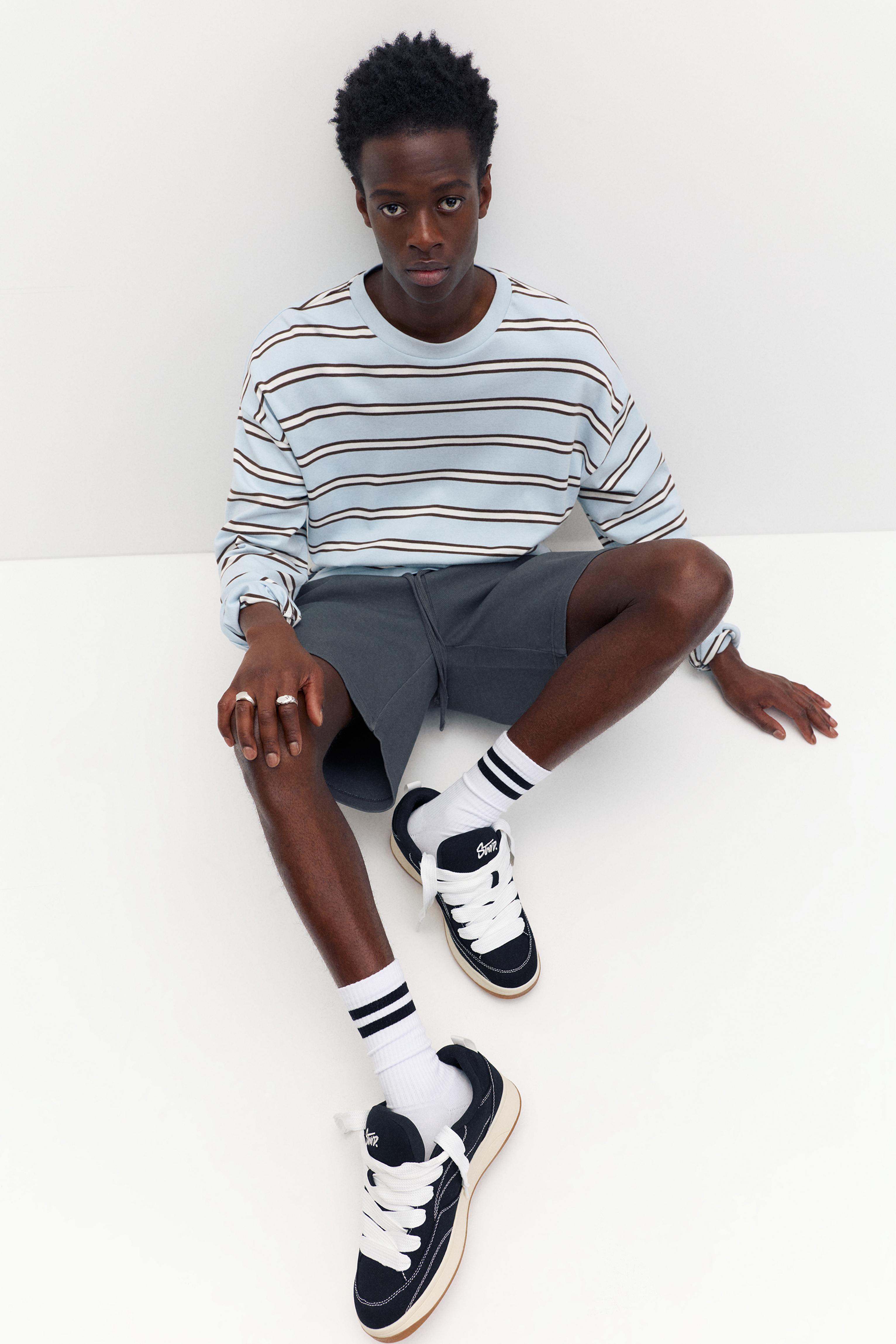 STWD dikişli kaykay spor ayakkabı - Görsel 13