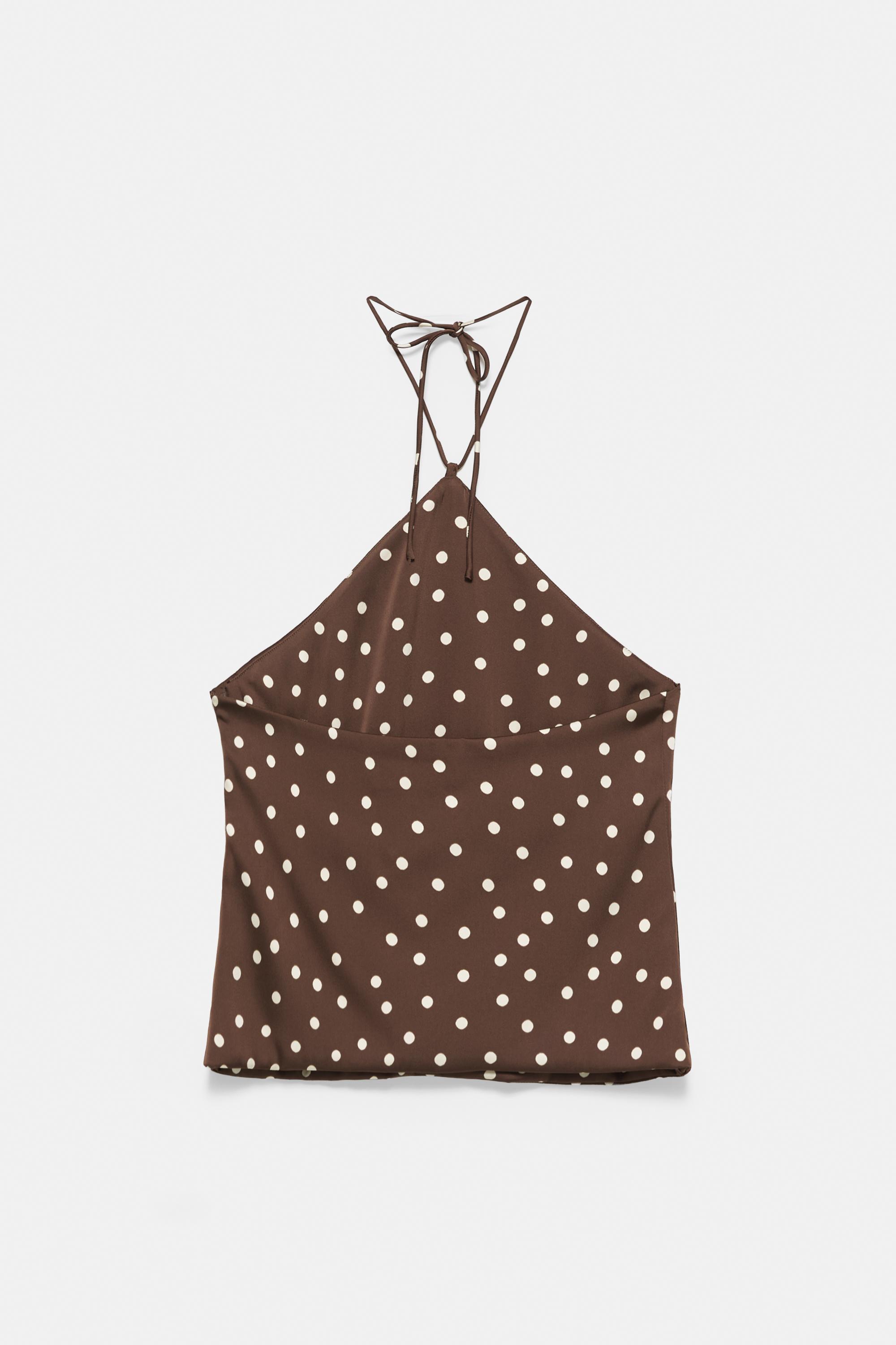 Satin halter top — Print 1