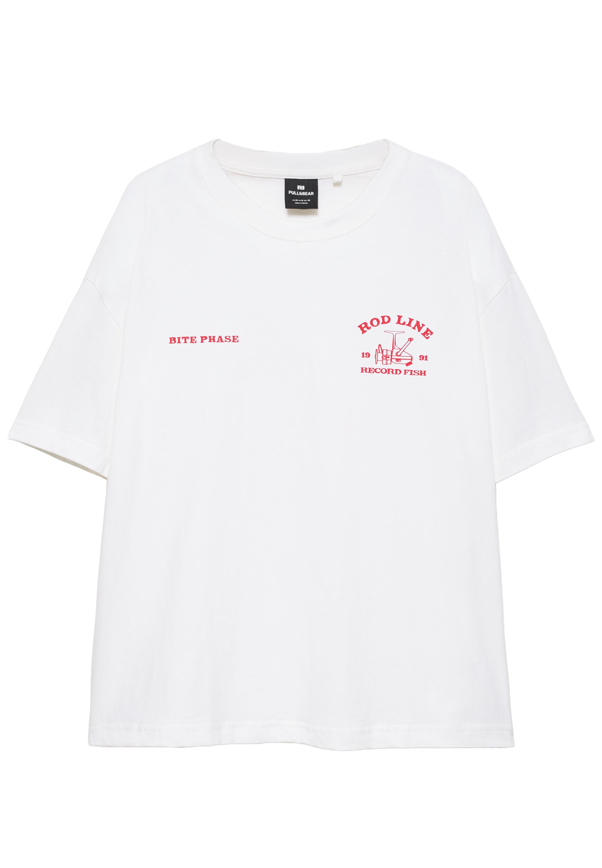 Balık grafik baskılı t-shirt - Görsel 3