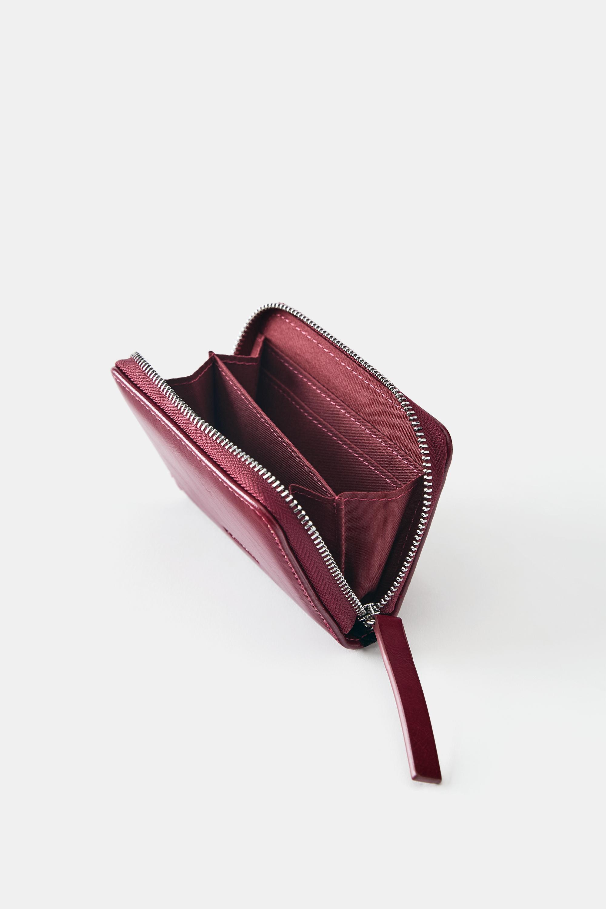 Plain wallet — Maroon