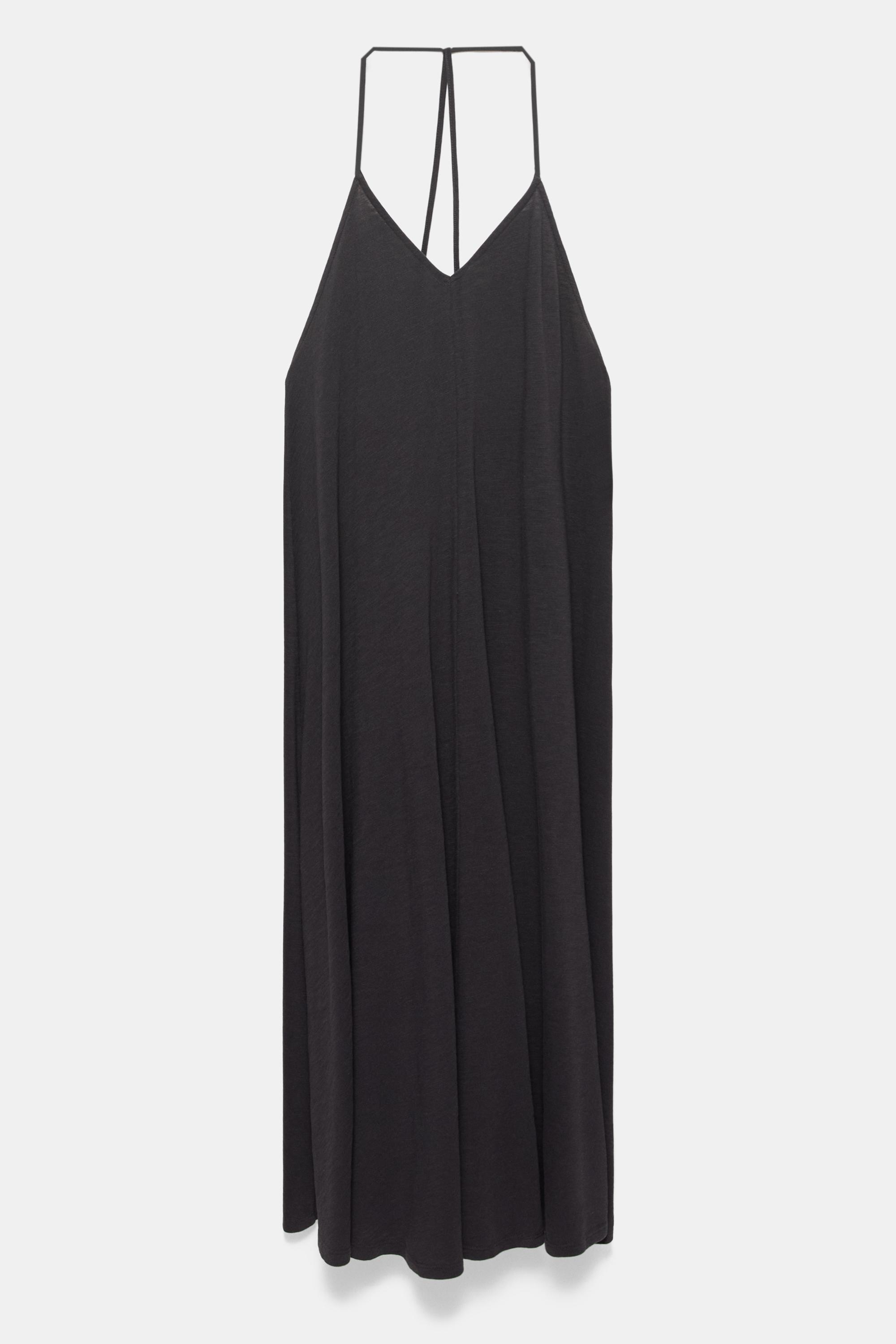 Strappy back midi dress — Anthracite grey