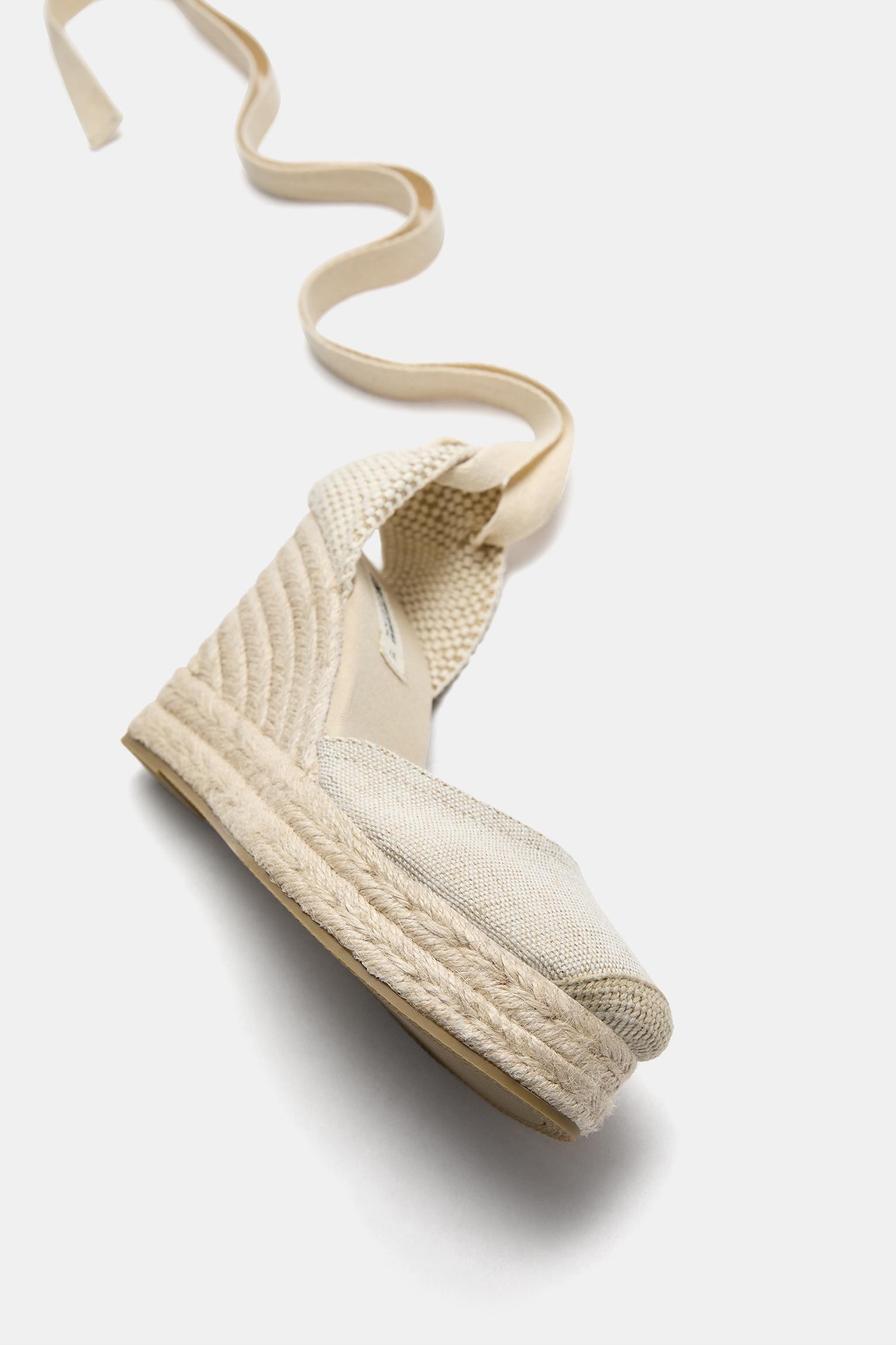 Espadrille wedges — Ecru