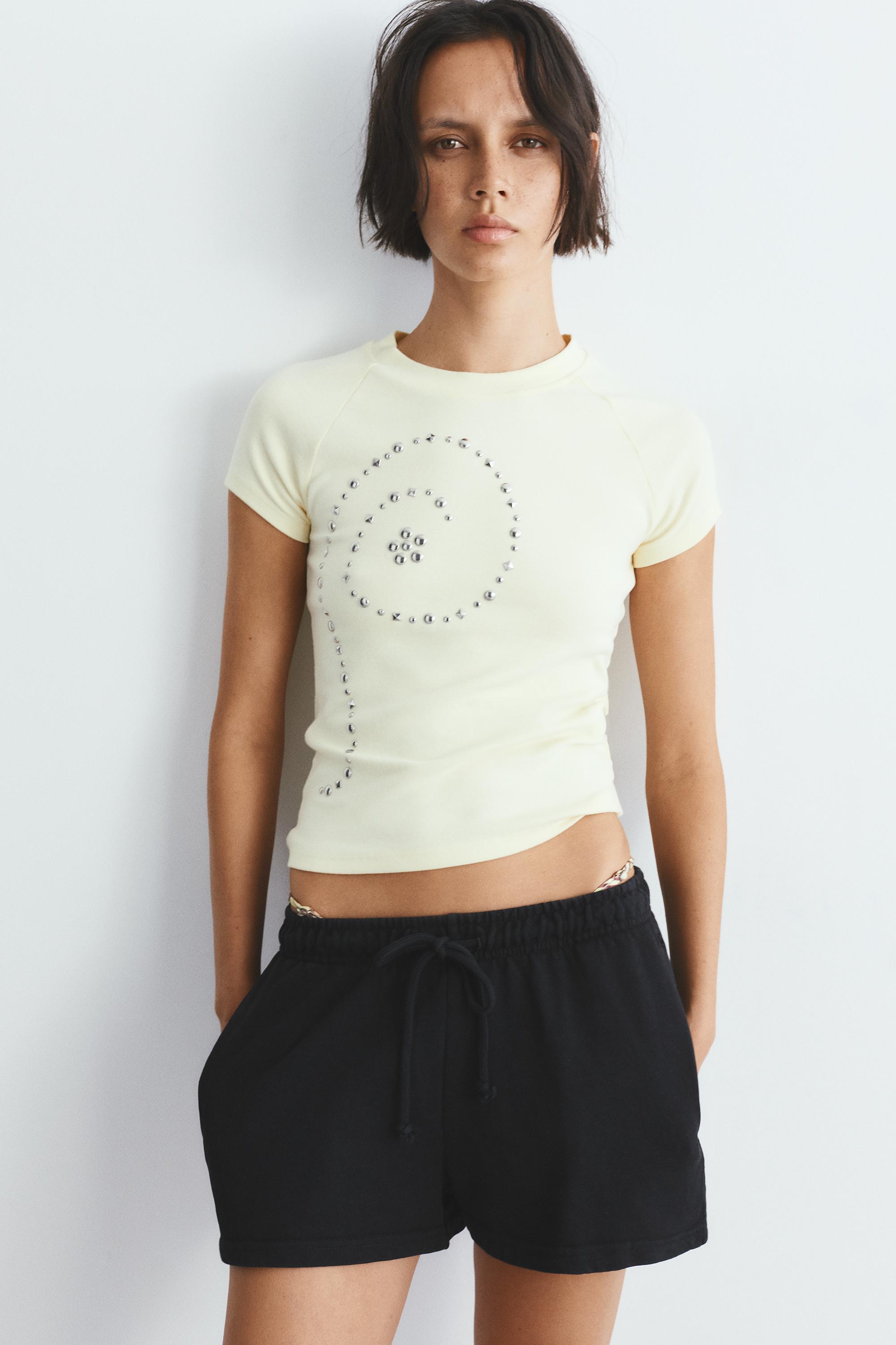 Sports shorts with elastic waist — Black