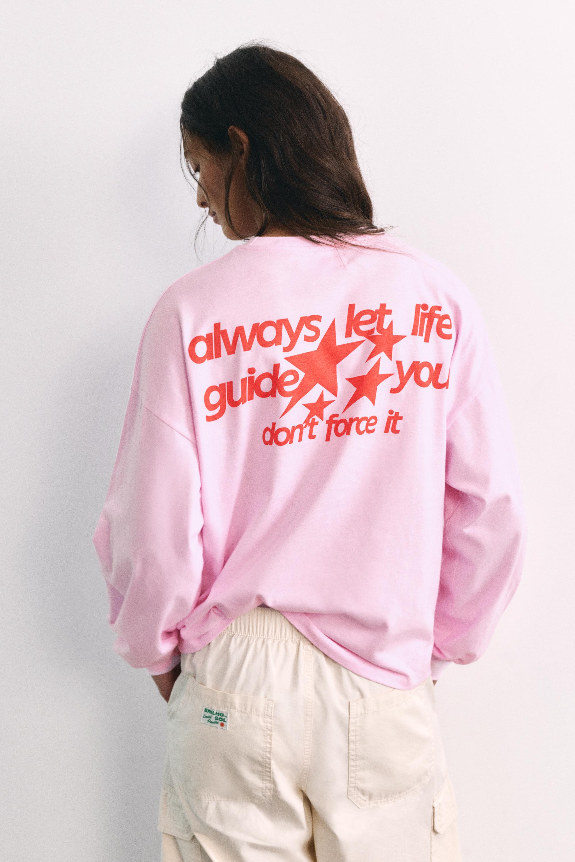 Oversize star graphic T-shirt — Pink