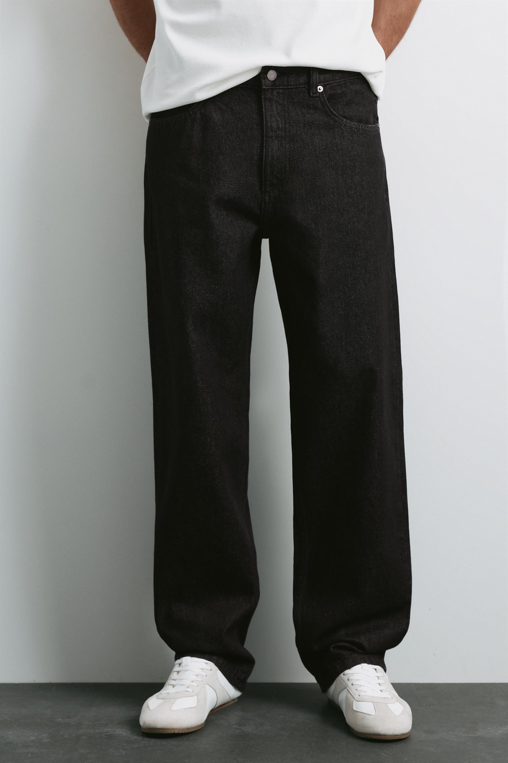 Straight-leg jeans — Black