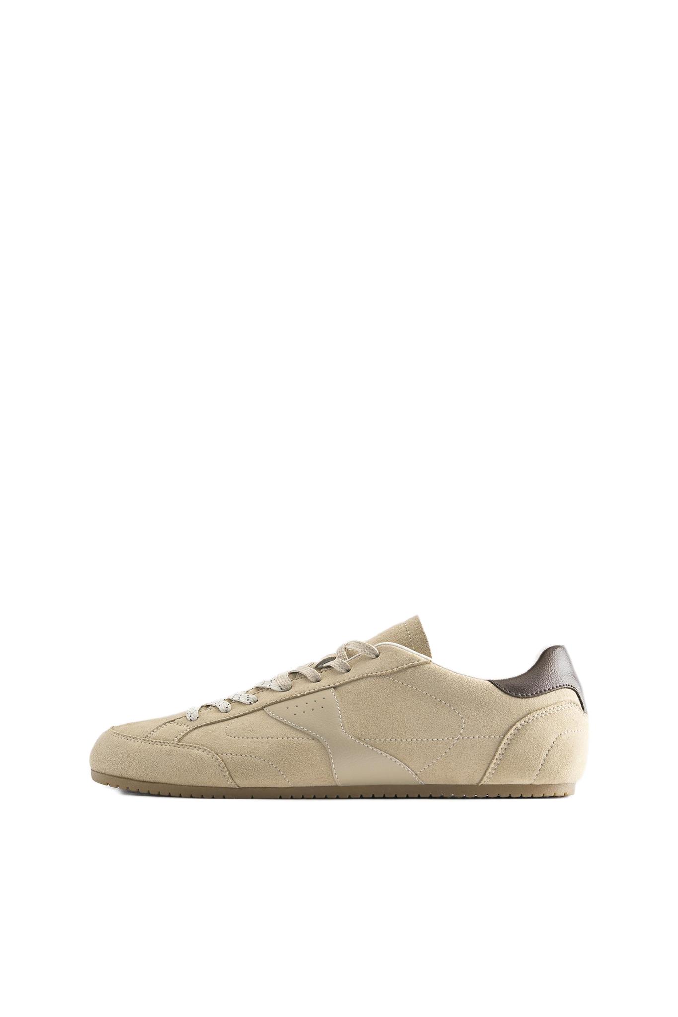 Slim fit trainers — Ecru