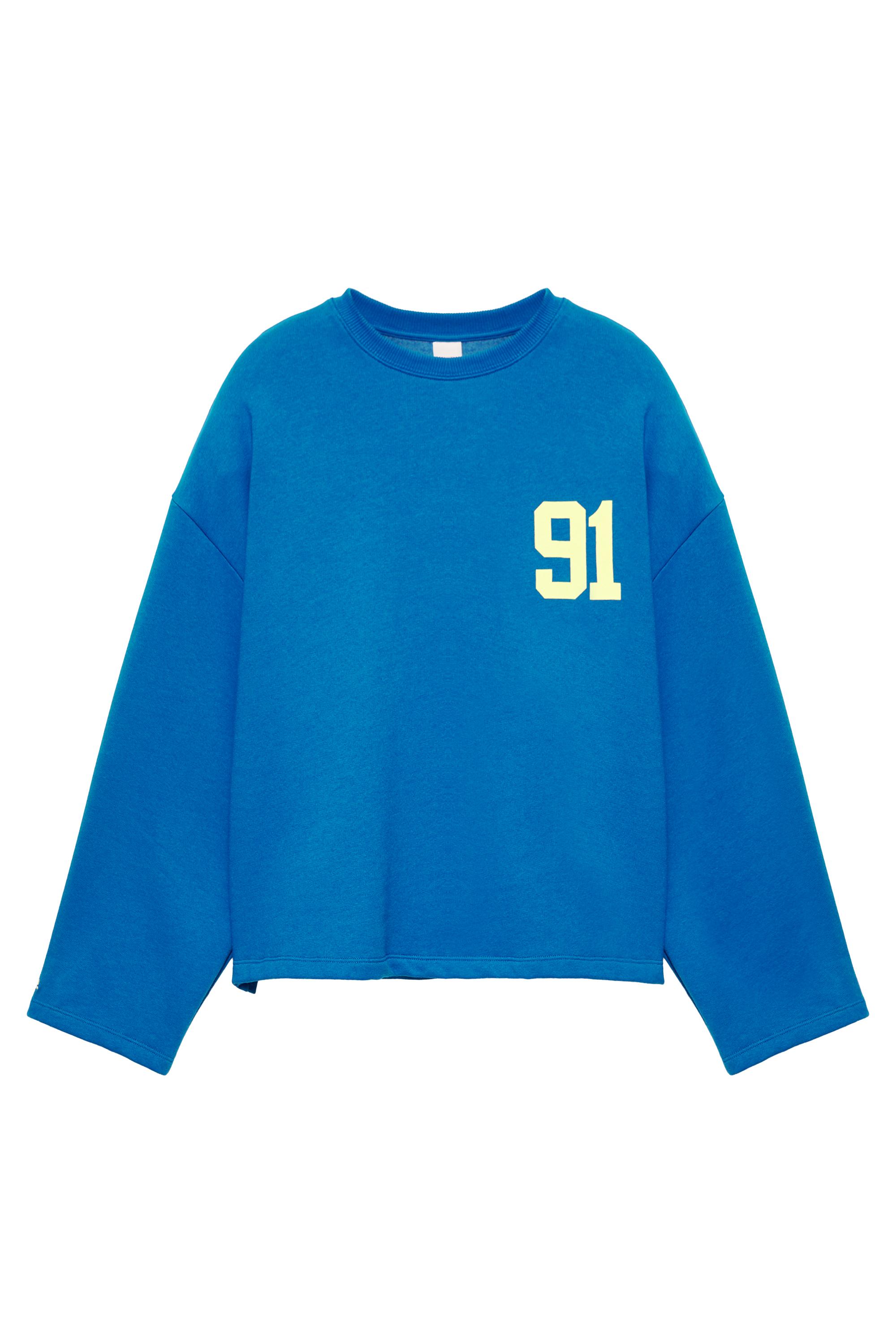 Pull&Bear 91 baskılı relaxed sweatshirt görsel 2