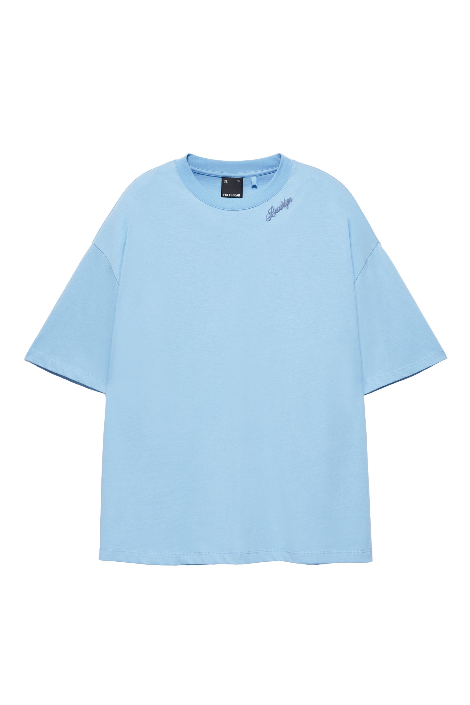 İşlemeli relaxed fit Tişört - Görsel 4