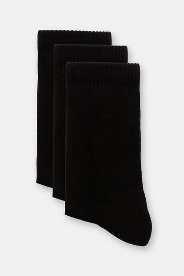 Pack of long black socks — Black 4
