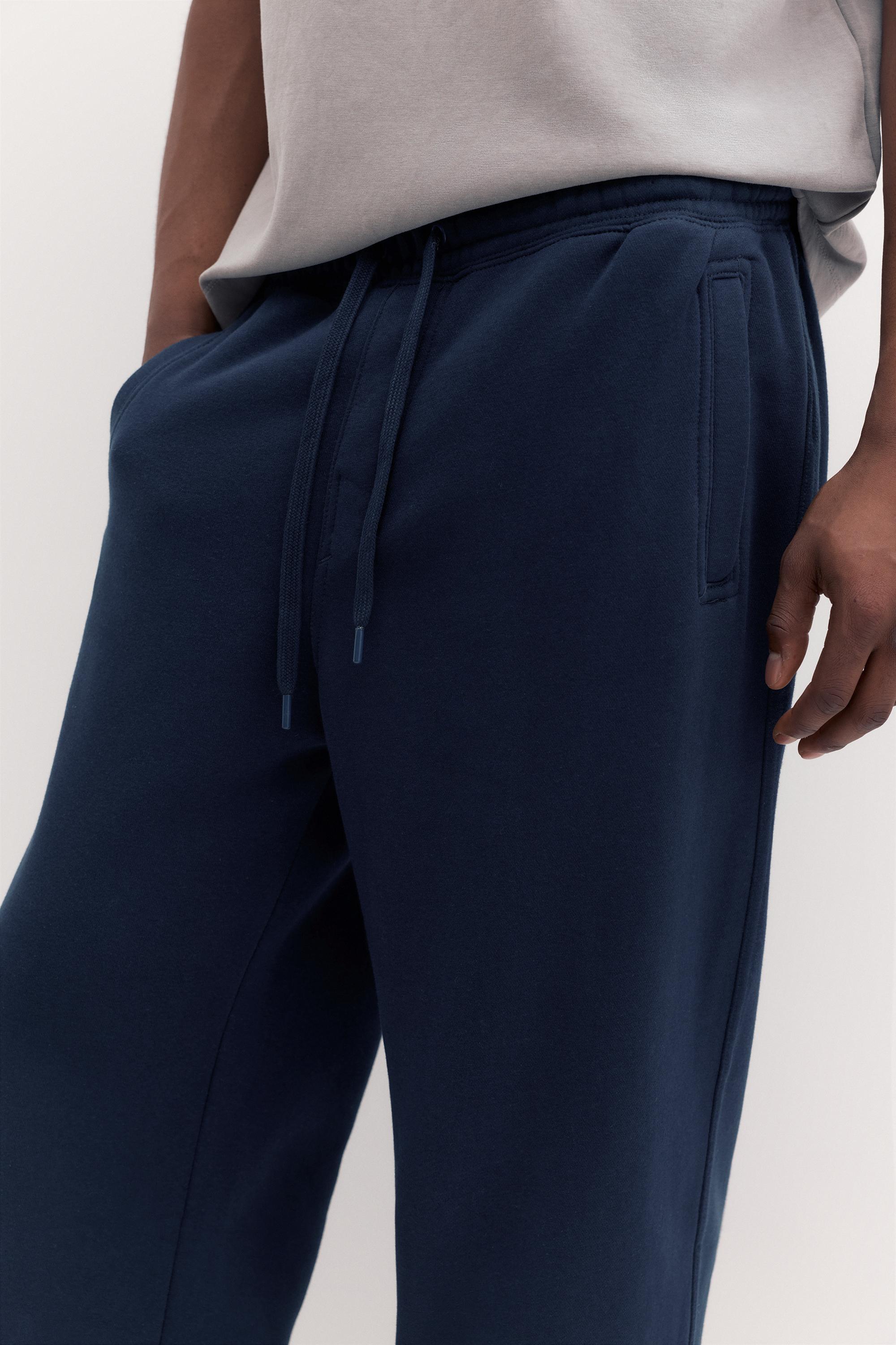 Basic baggy tracksuit bottoms — Navy