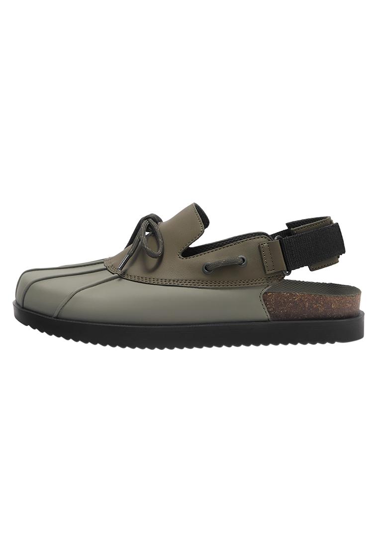 Lace-up STWD clogs — Green