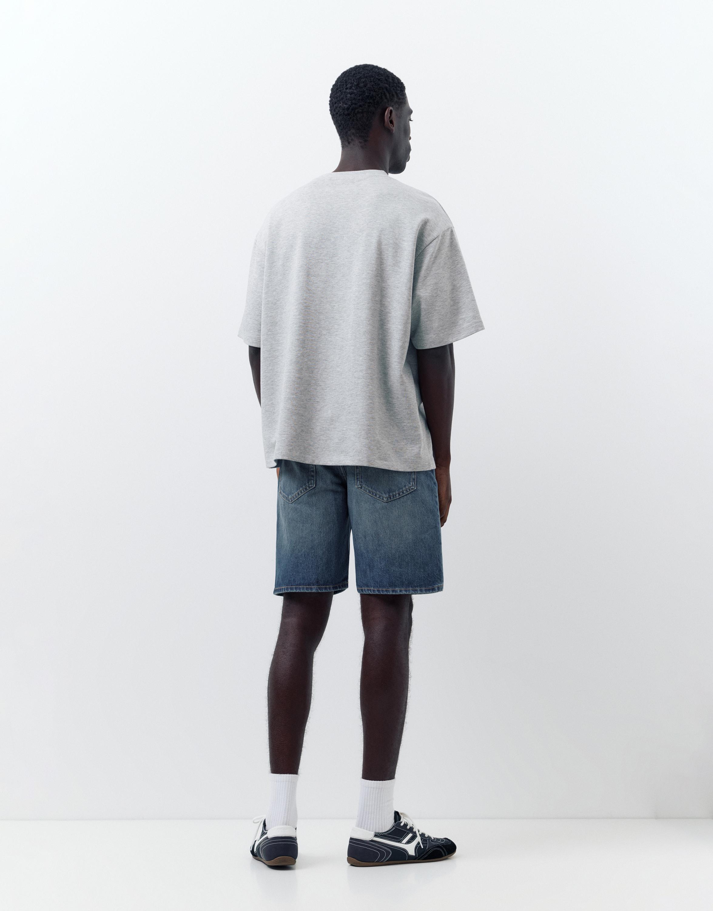 Standard denim Bermuda shorts — Medium blue