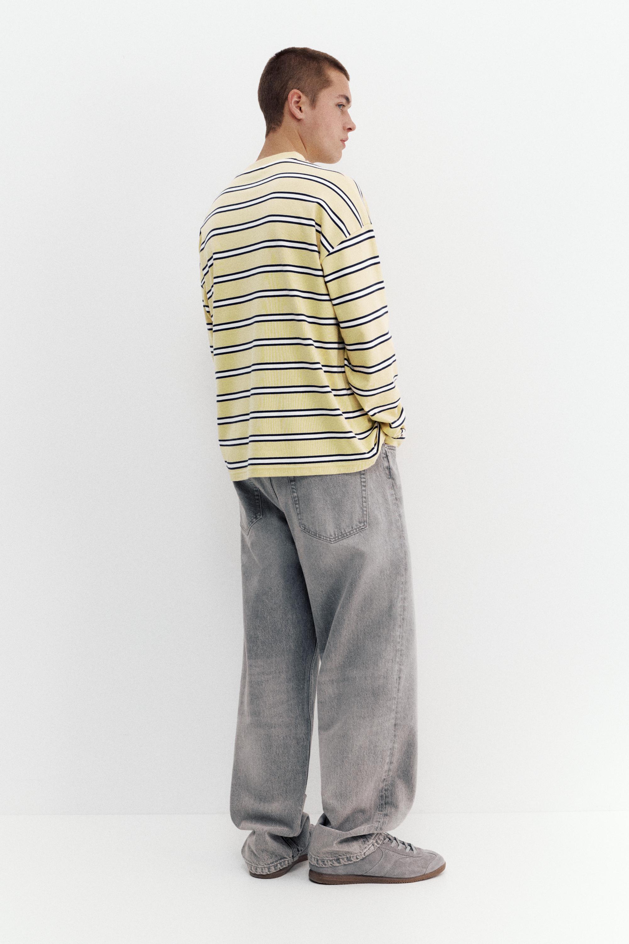 Uzun kollu çizgili t-shirt - Görsel 24