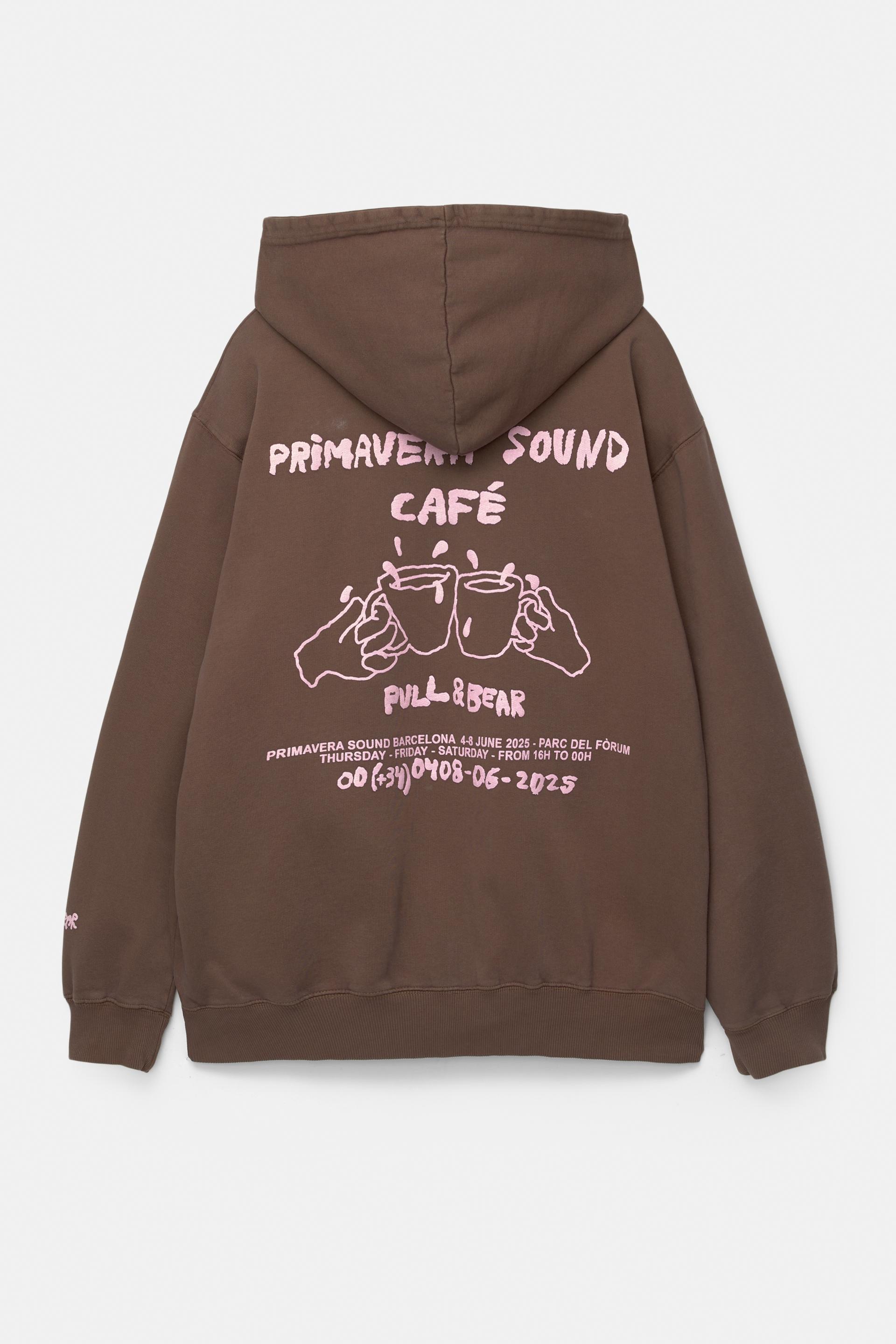 Sweat Retour Article Pull And Bear Sweat-shirt Stretch Marron Pull