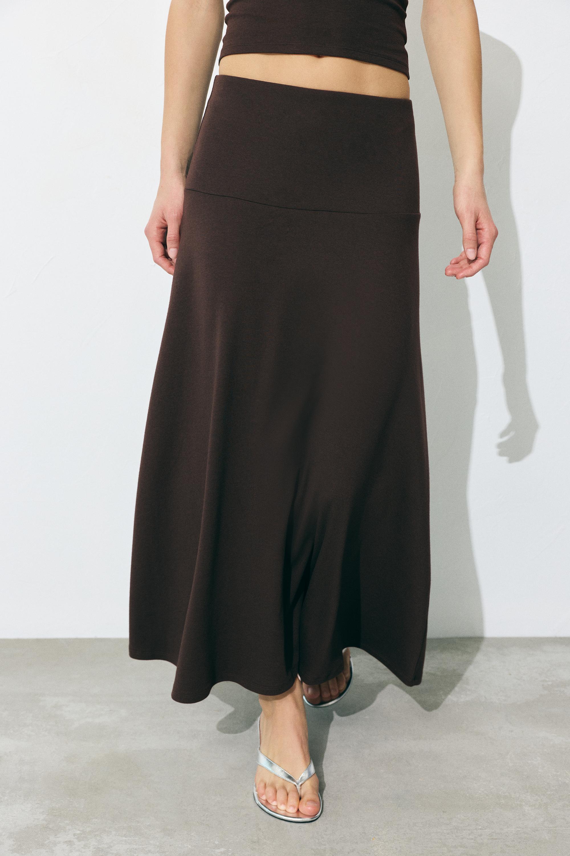 Evaze midi etek - Görsel 24