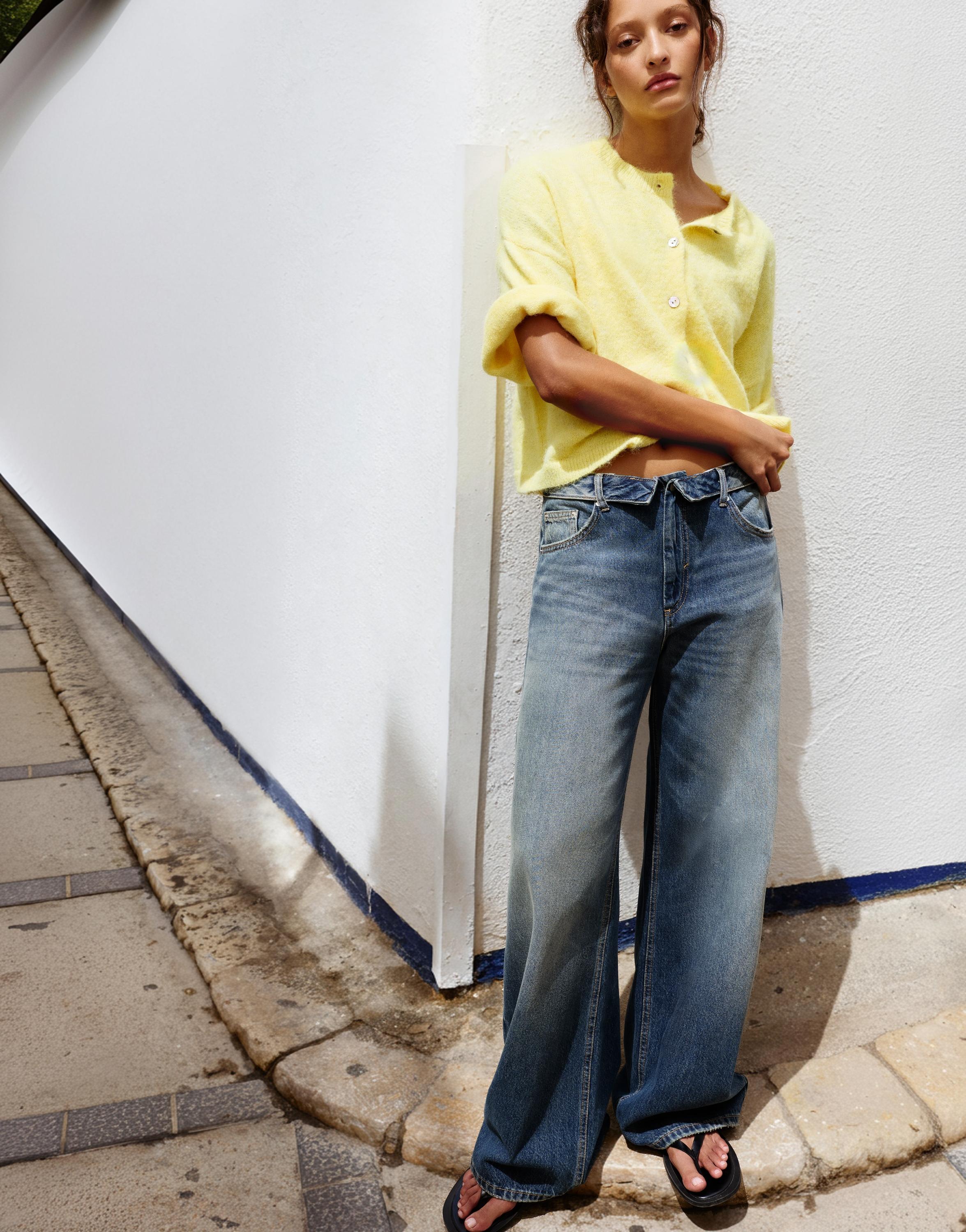 Short sleeve cardigan — Yellow