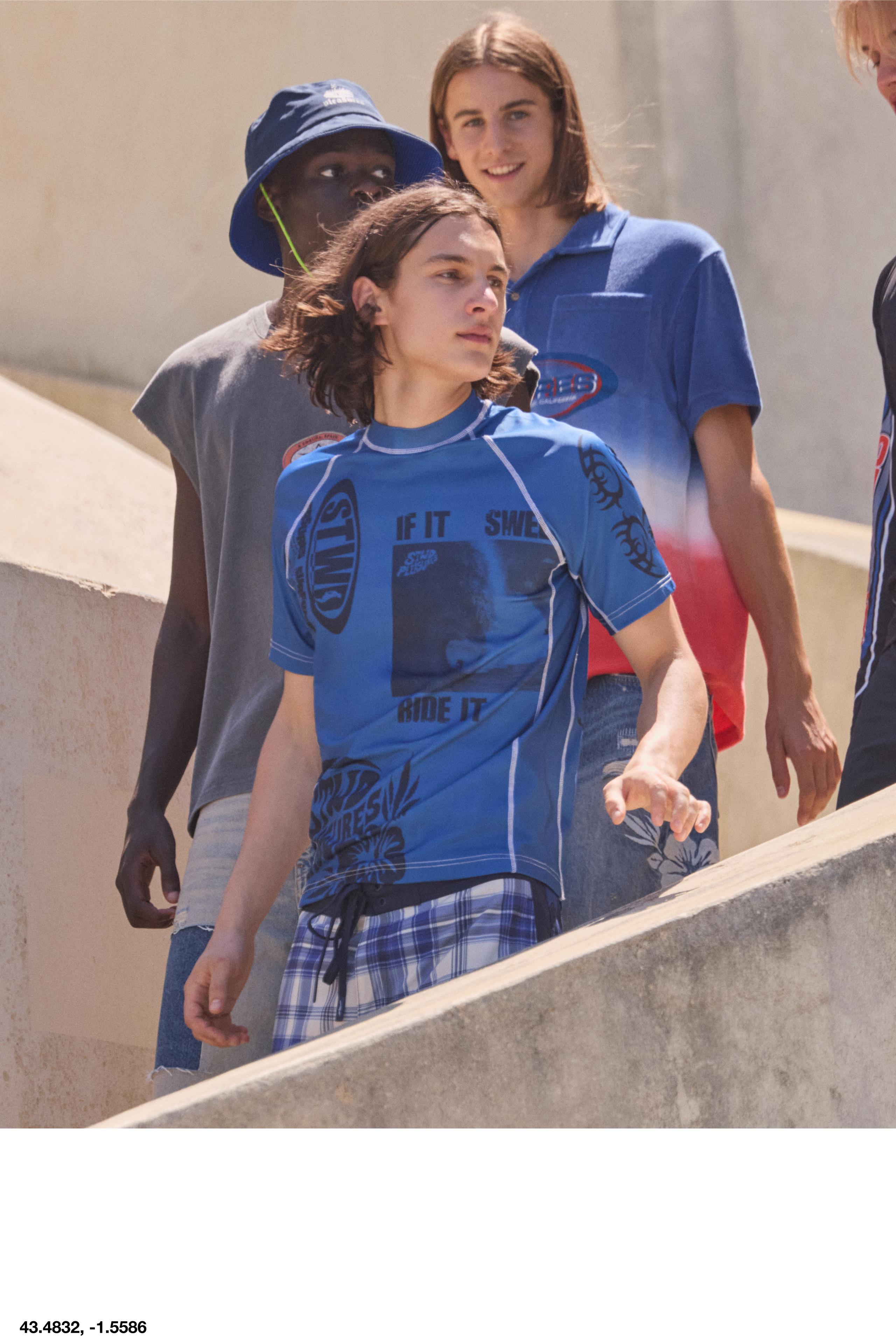 Pleasures x STWD T-shirt — Blue