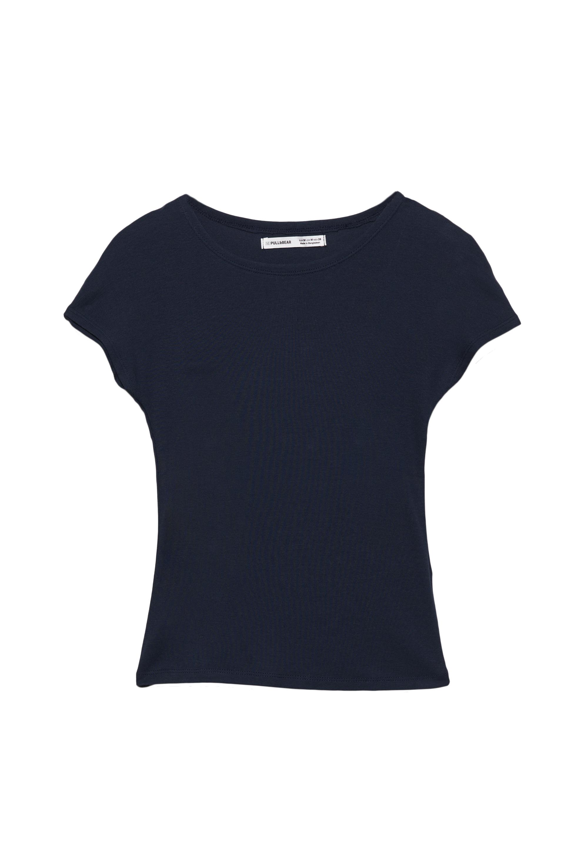 Fitted short sleeve T-shirt — Navy