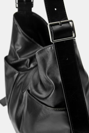 Strappy tote bag — Black 4