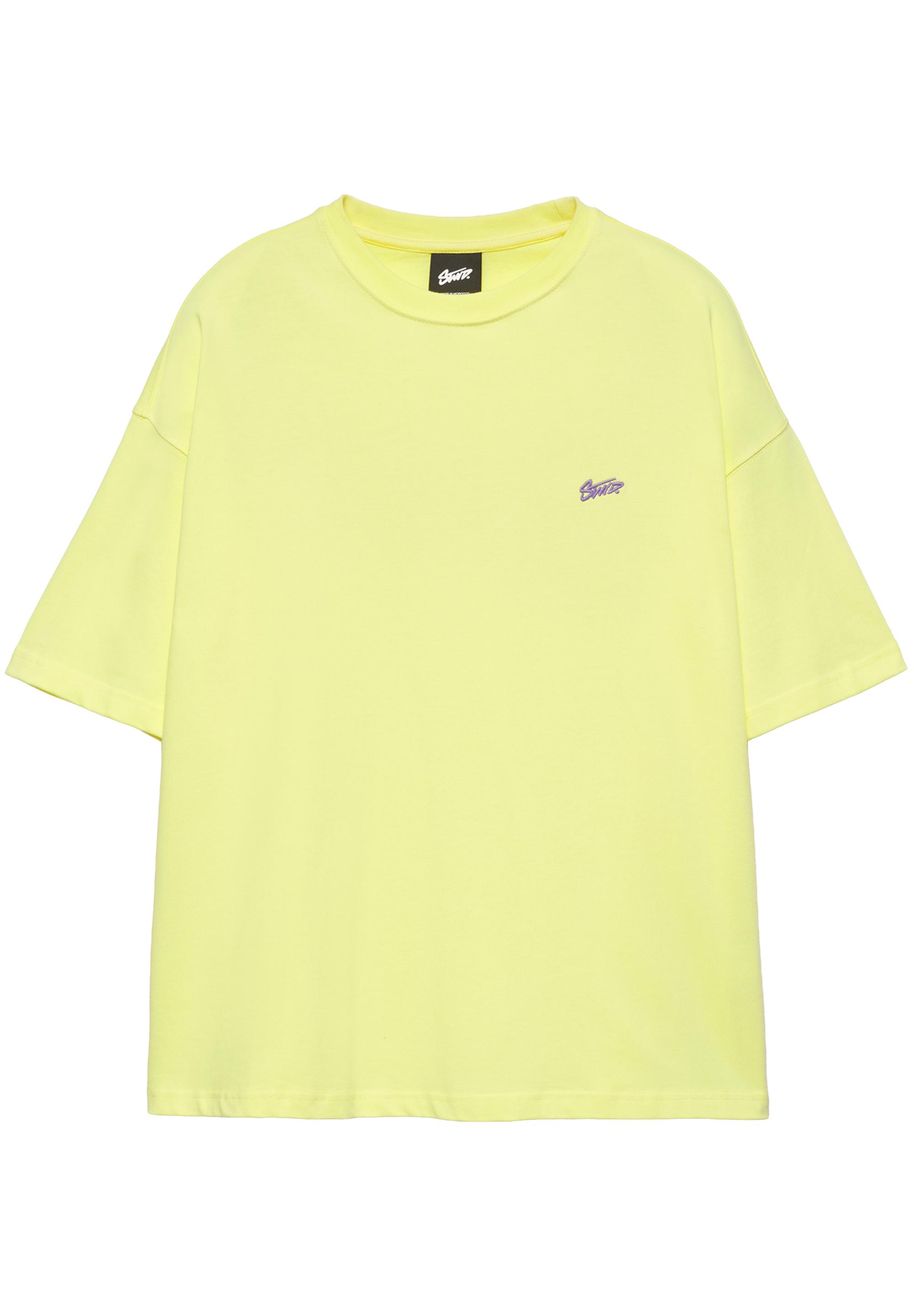 STWD logo boxy T-shirt — Yellow