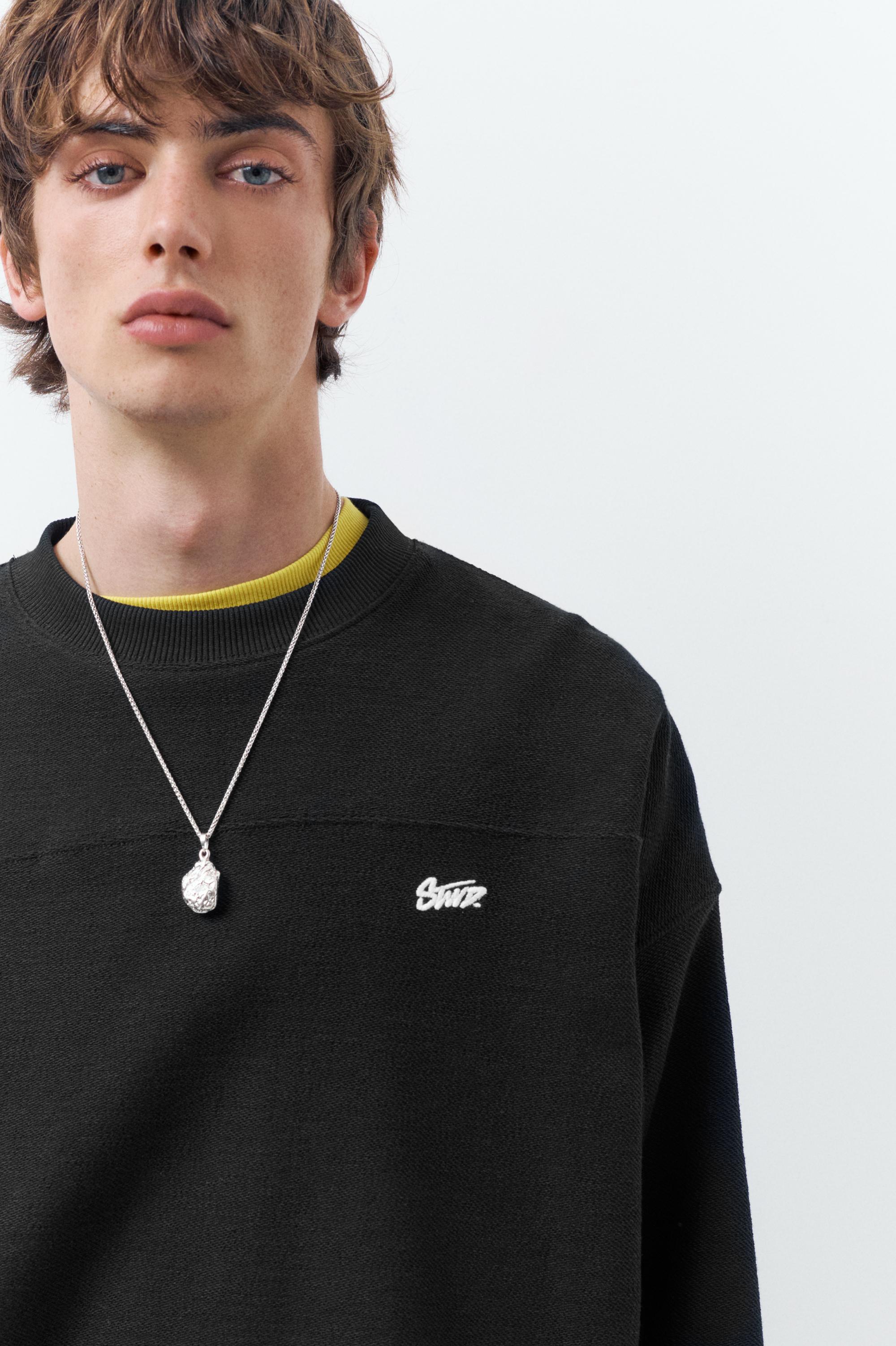 STWD Round Neck Sweatshirt — Black