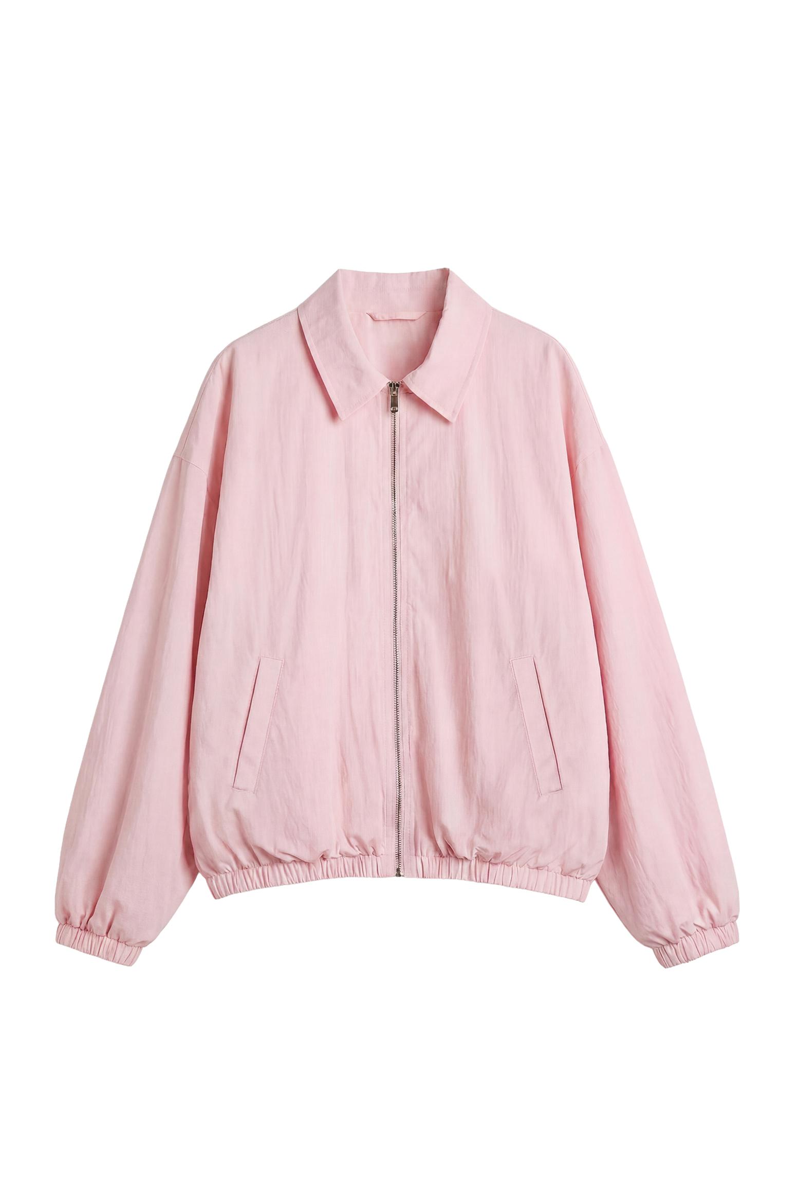 Fluid oversize jacket — Rose pink