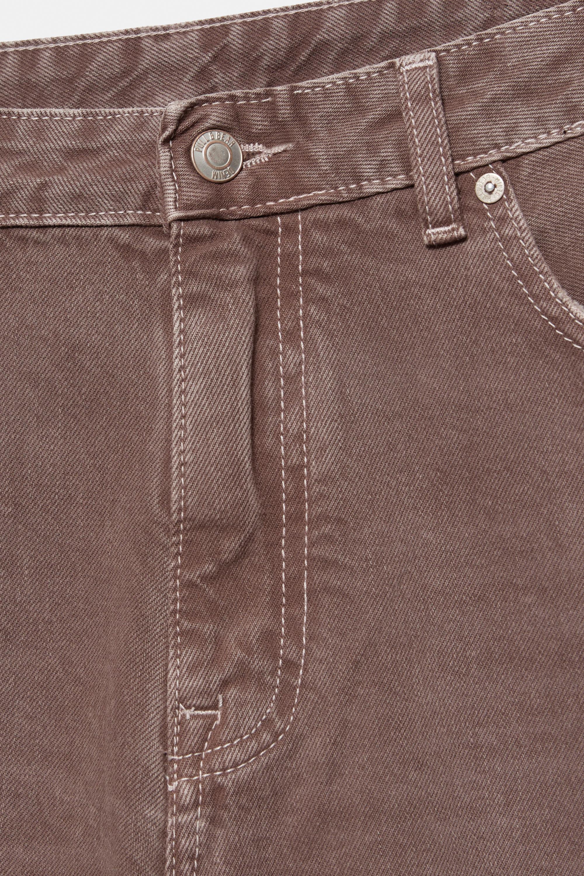 Standard denim Bermuda shorts — Brown