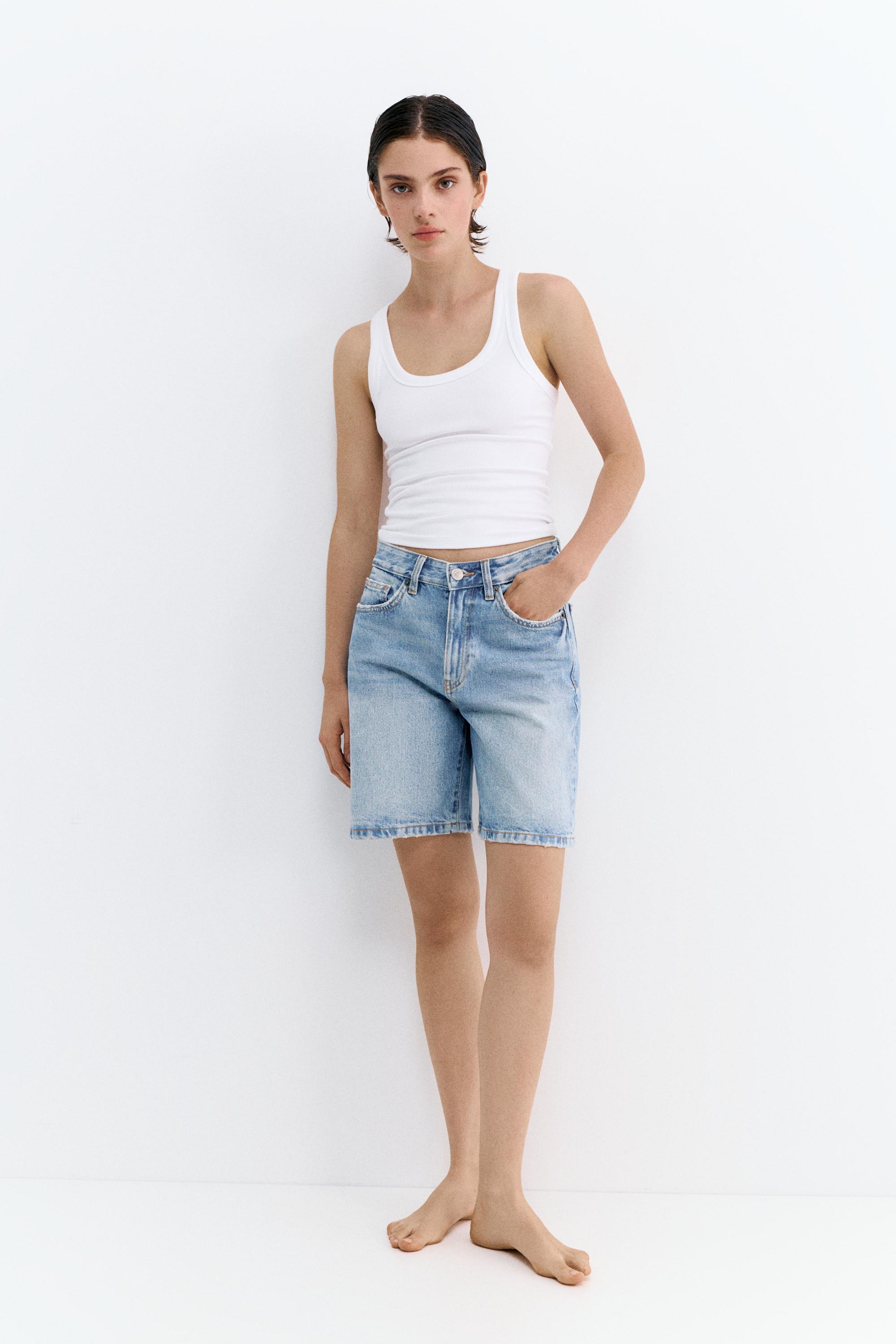 Denim bermuda - Görsel 20