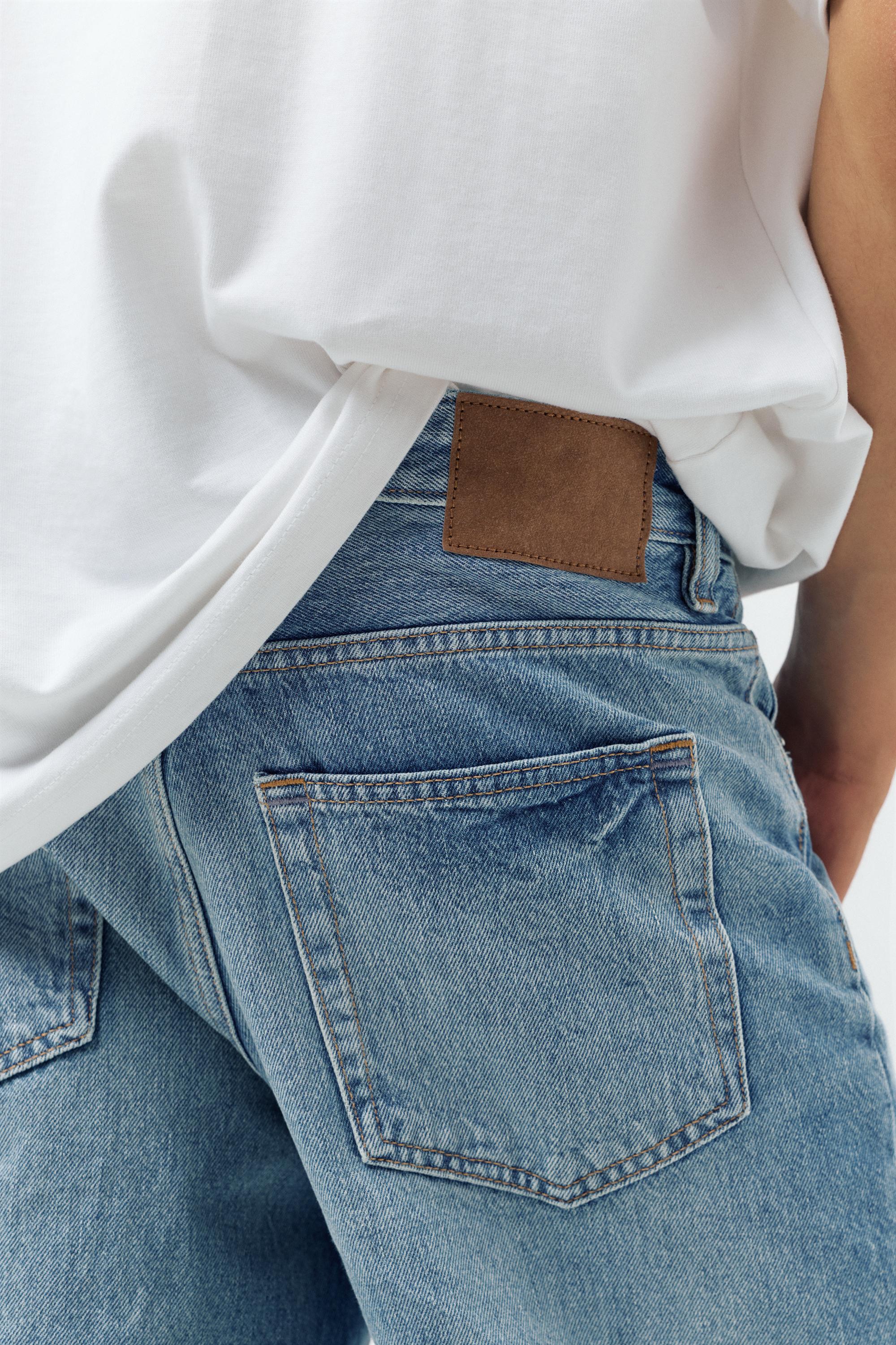 Straight-leg jeans — Medium blue