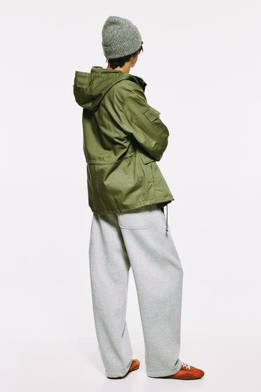 Basic baggy tracksuit bottoms — Grey marl 2
