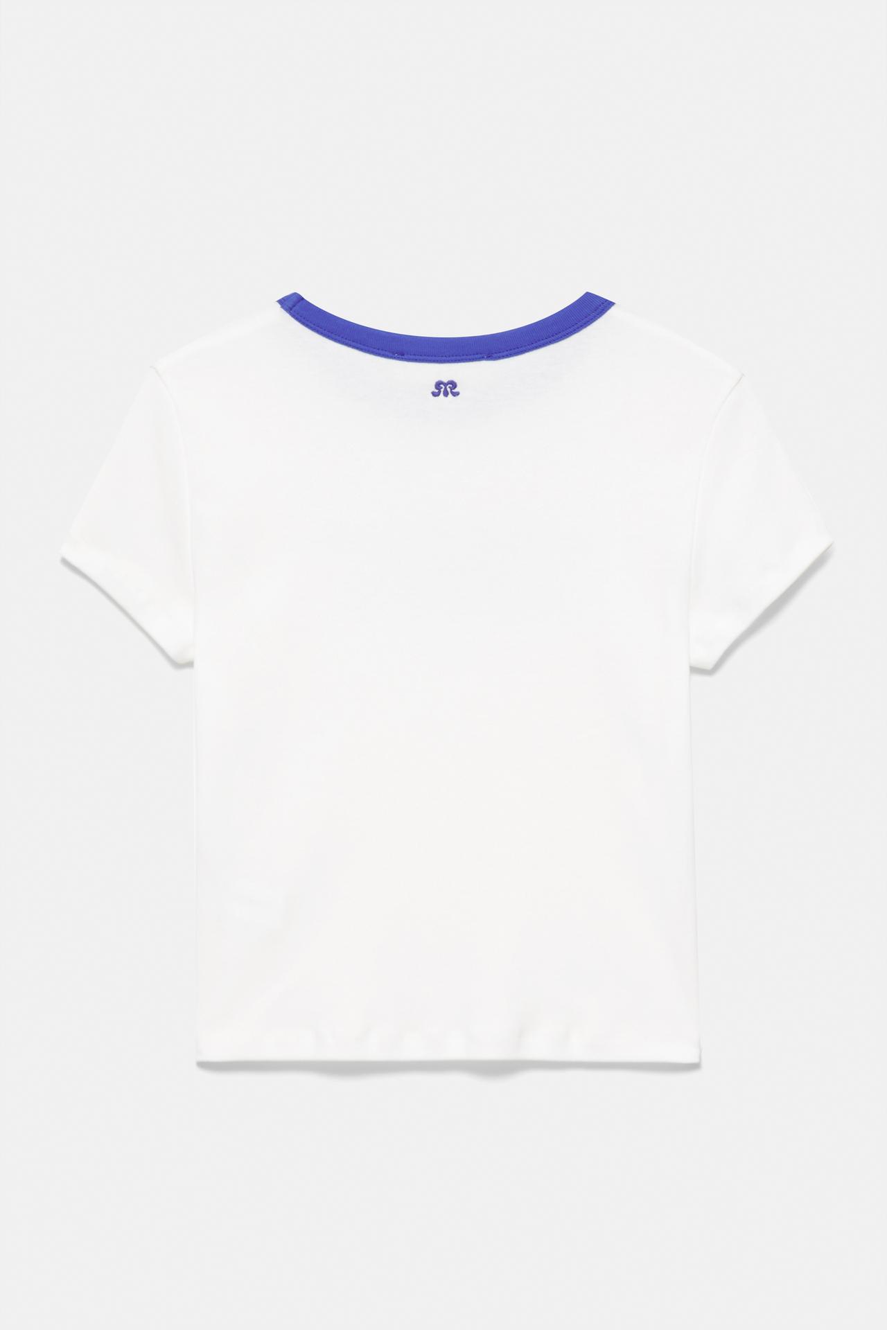 Ribbed T-shirt with slogan — Ice