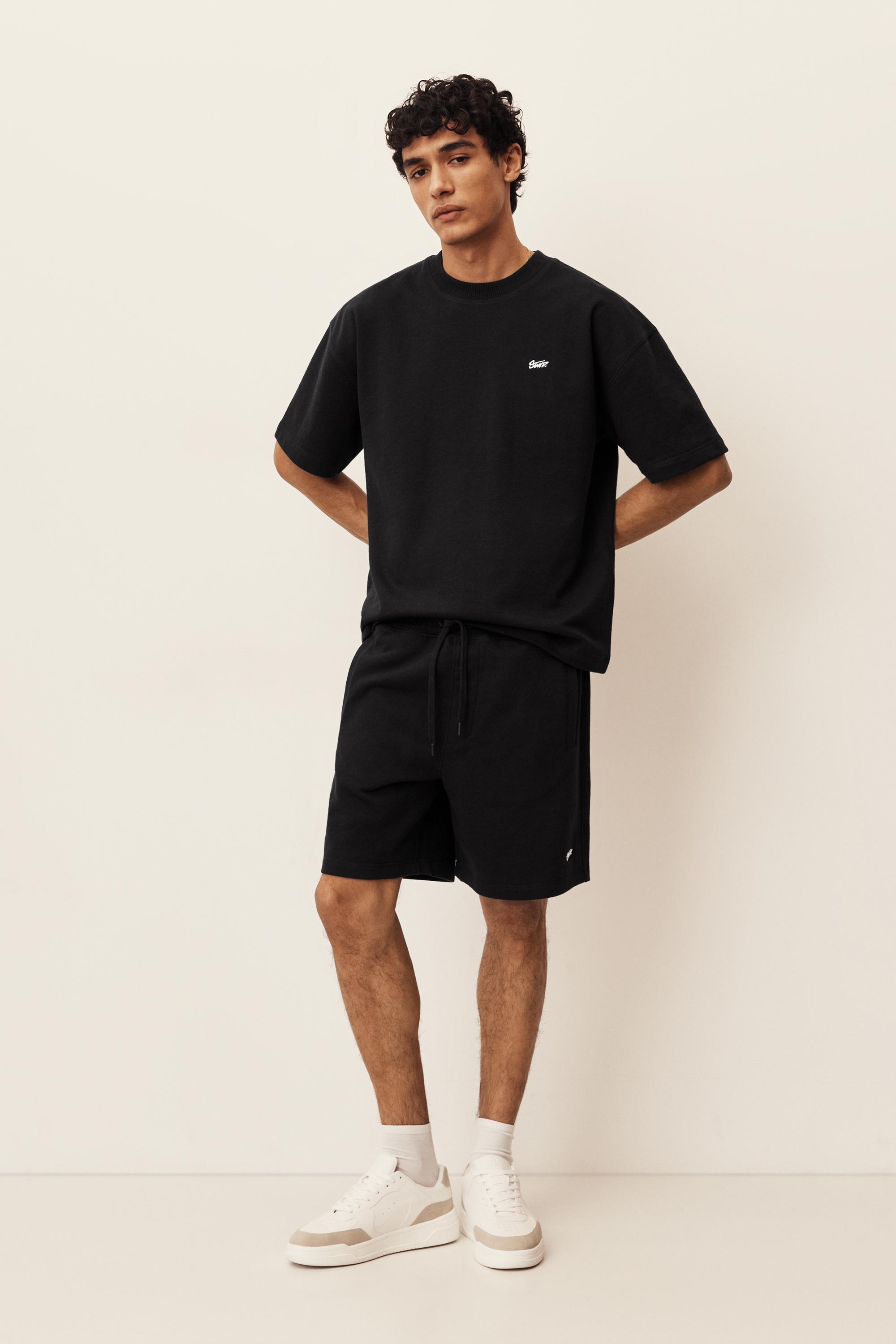 Logolu jogger bermuda şort - Görsel 62