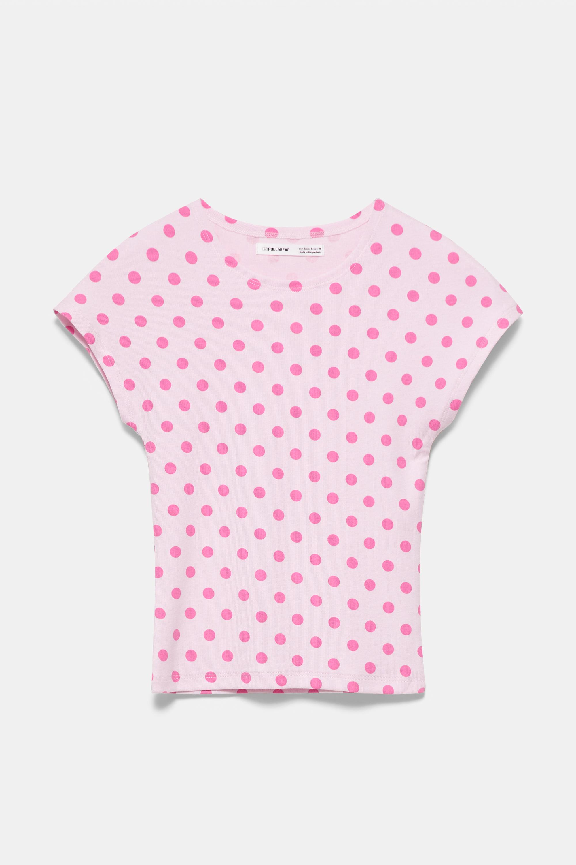 Fitted short sleeve T-shirt — Pastel pink