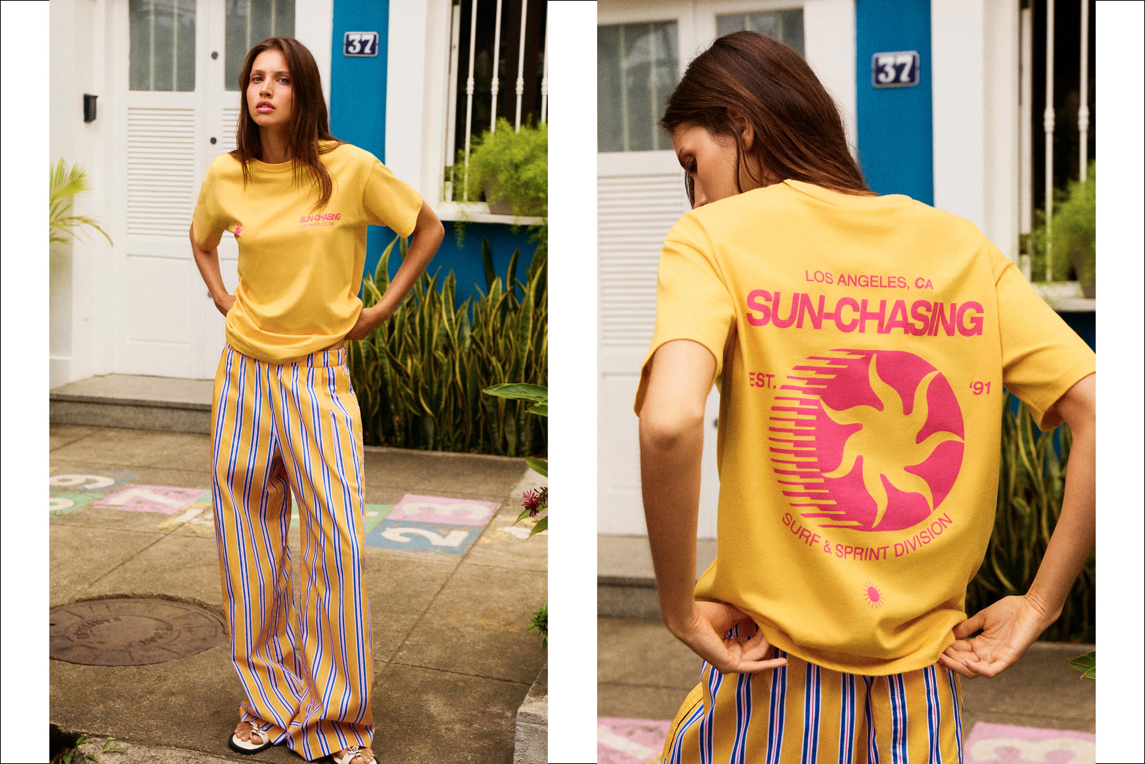 Güneş grafik baskılı t-shirt - Görsel 20