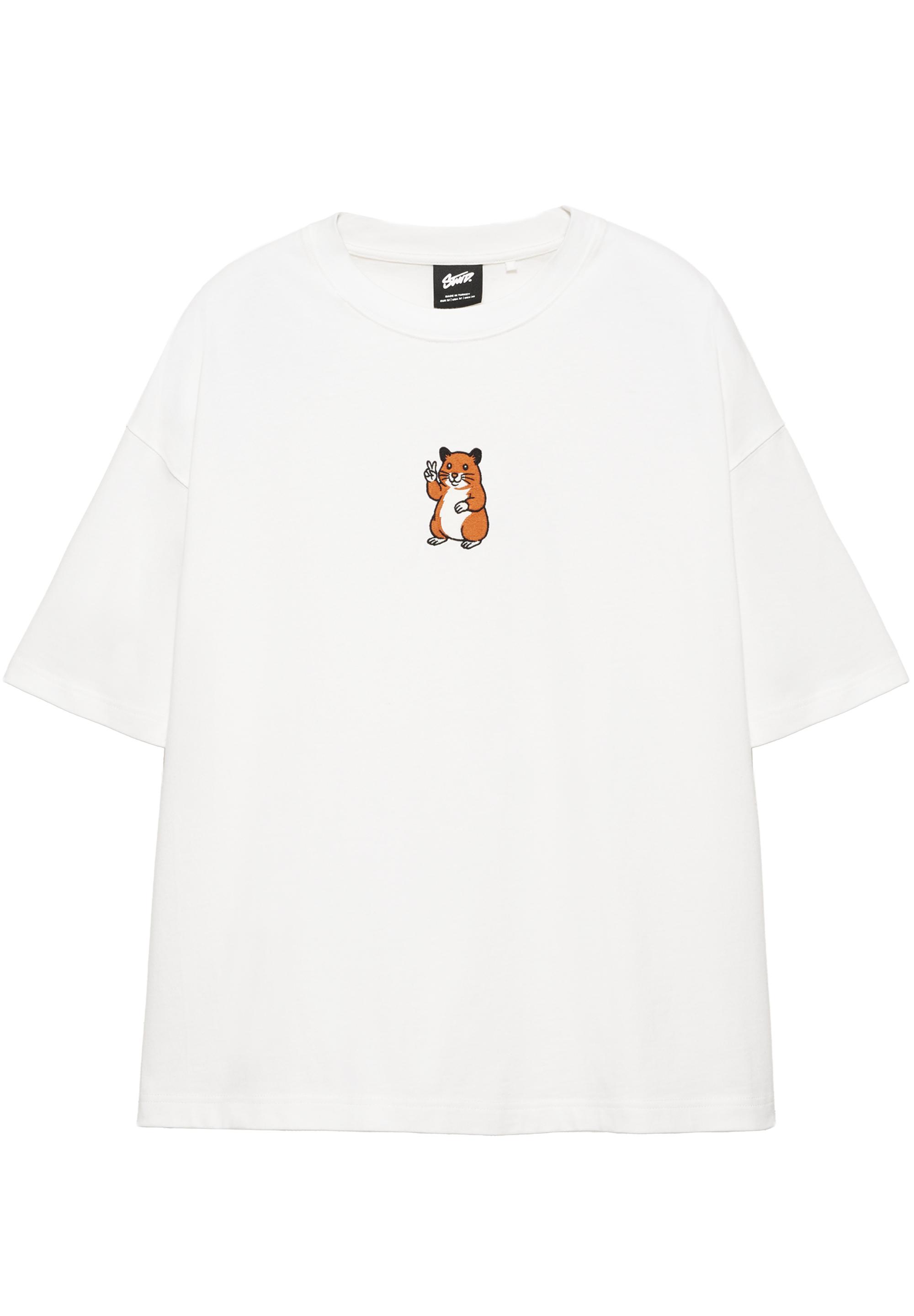 Hamster graphic T-shirt — White