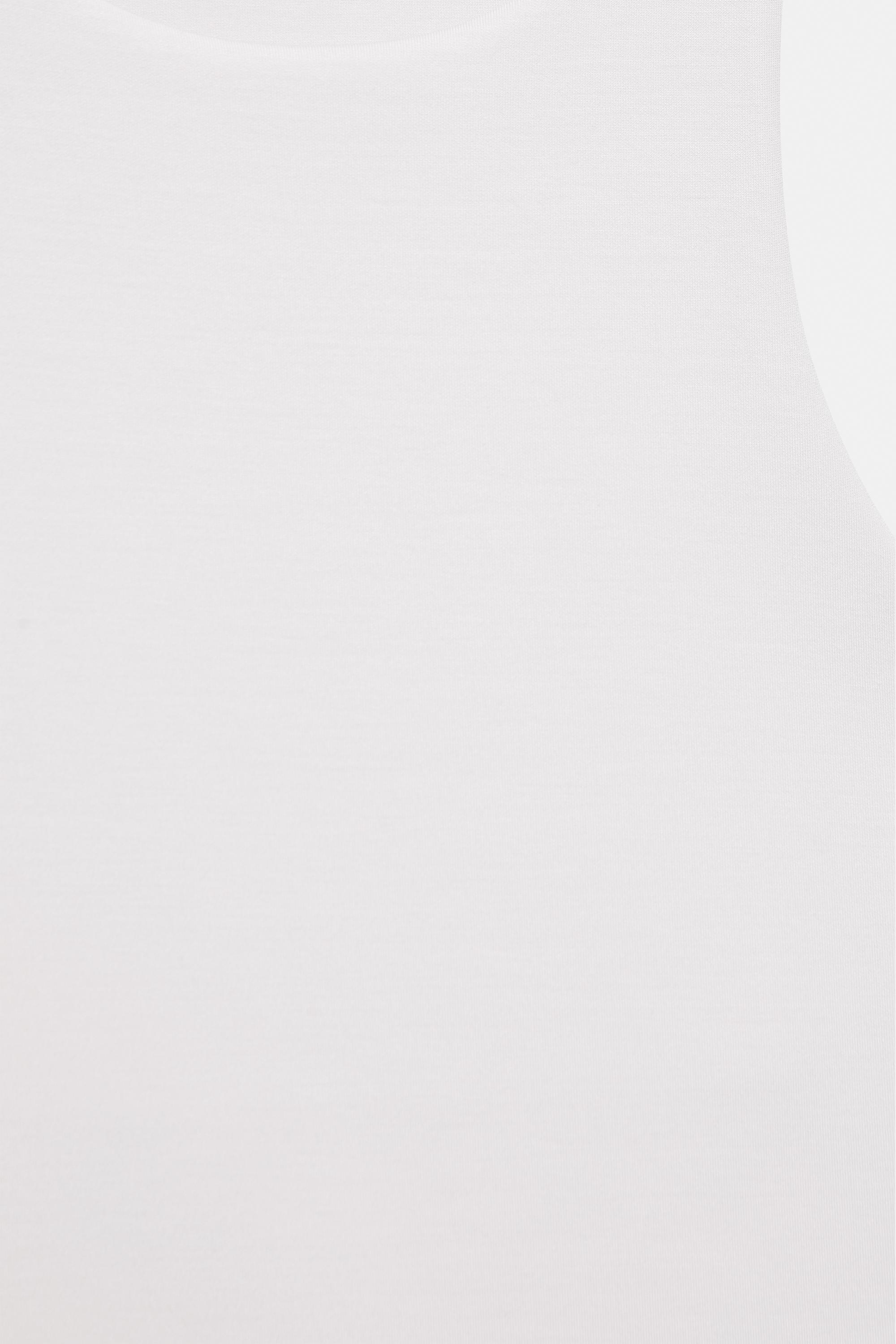 Soft-touch tank top — Ecru