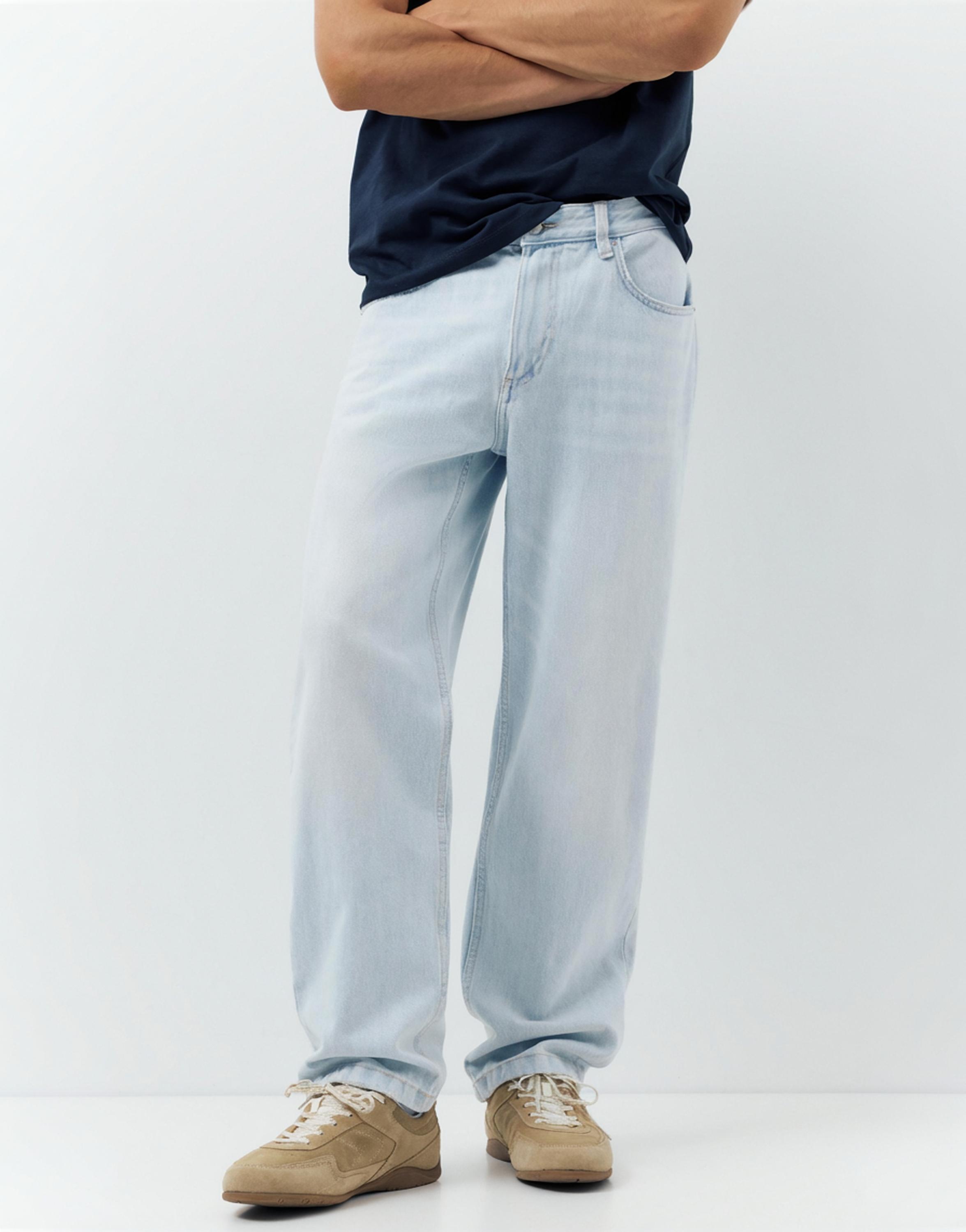 Straight-leg jeans — Pale indigo