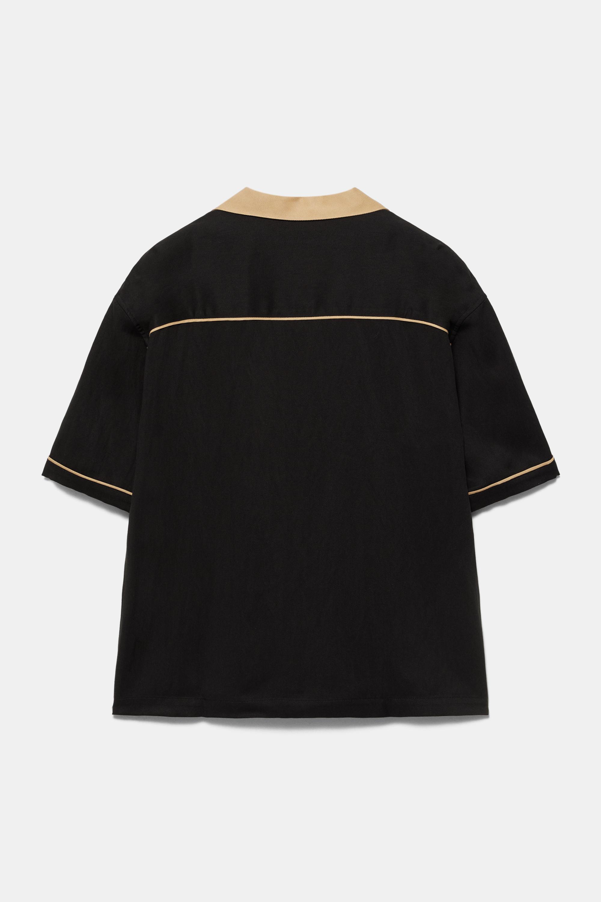 Bowling short sleeve shirt — Black
