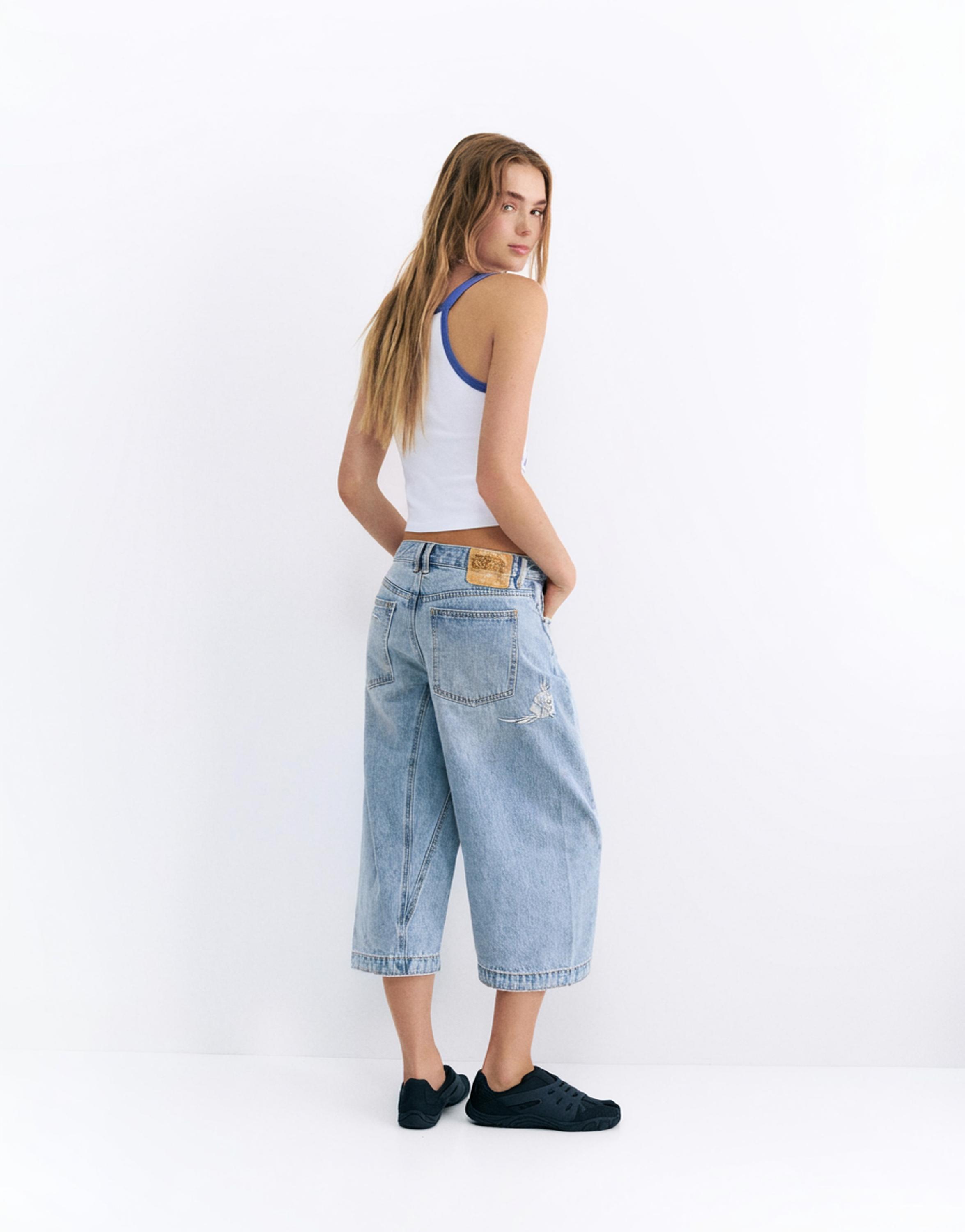 Pleasures x STWD jorts — Medium blue