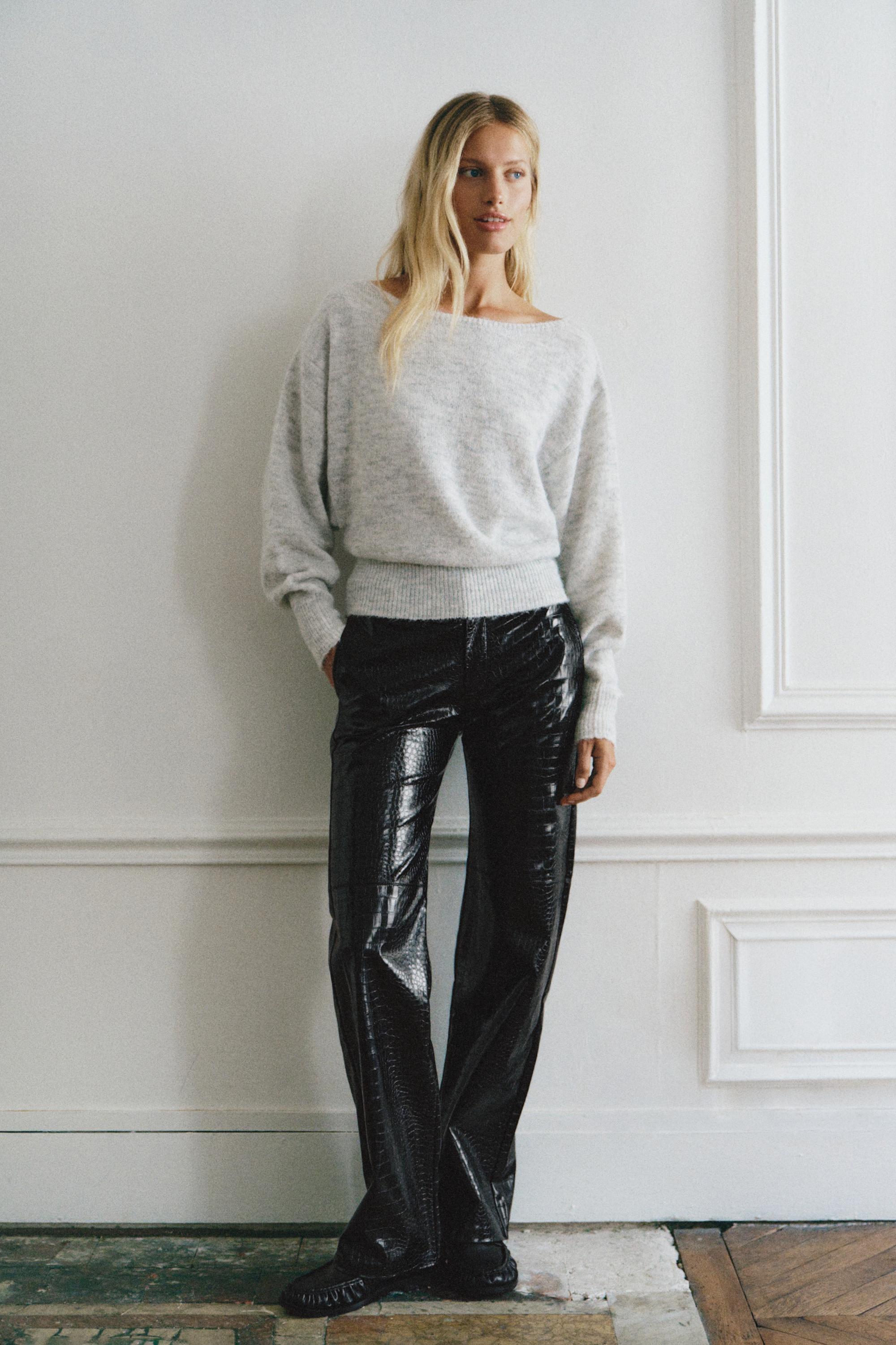 Pantalón efecto piel cocodrilo