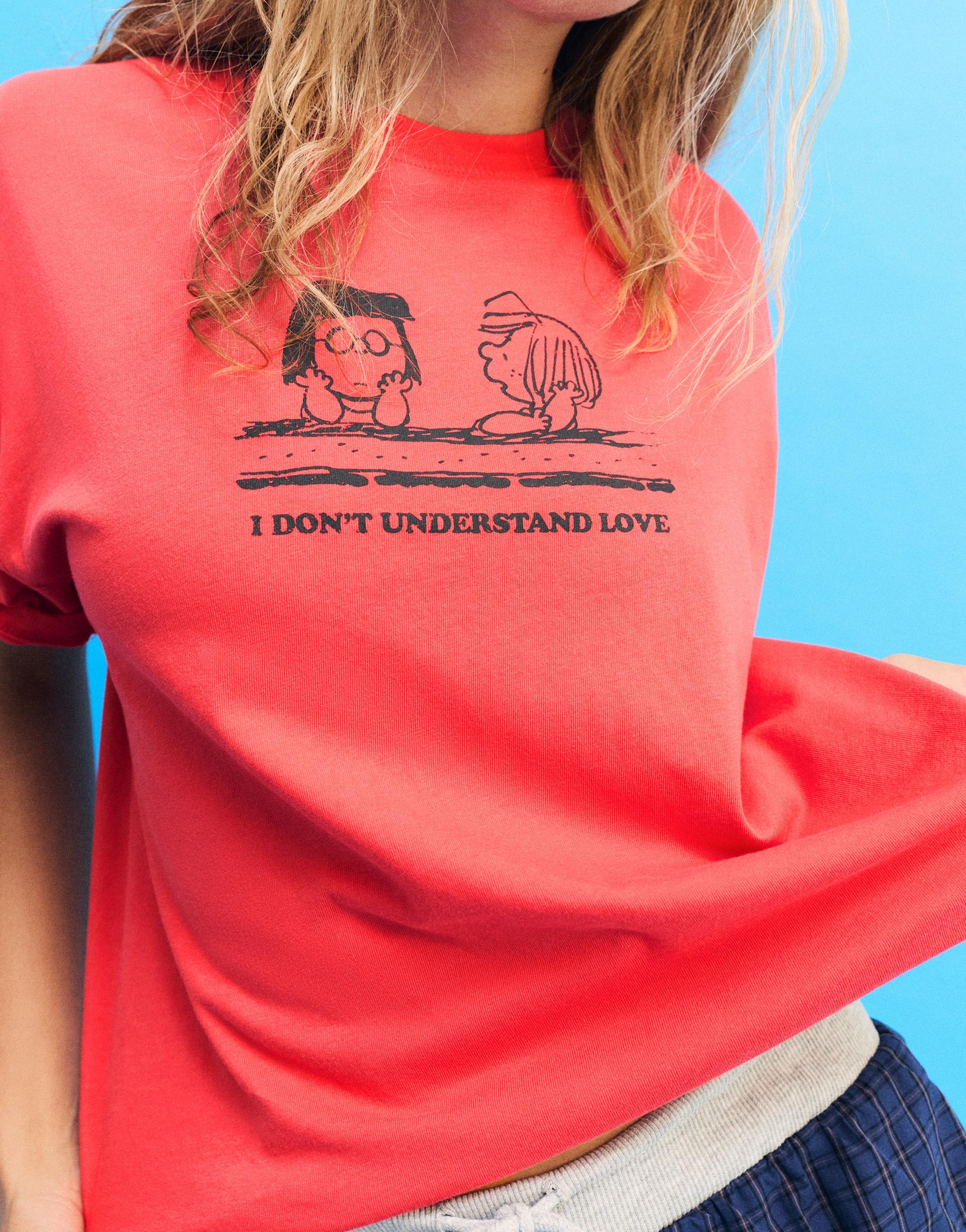 Pull&Bear Oversize Snoopy Tişört görsel 5
