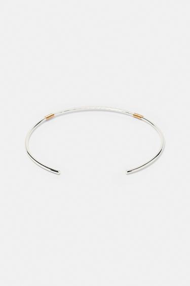 Contrast choker necklace — Silver 4