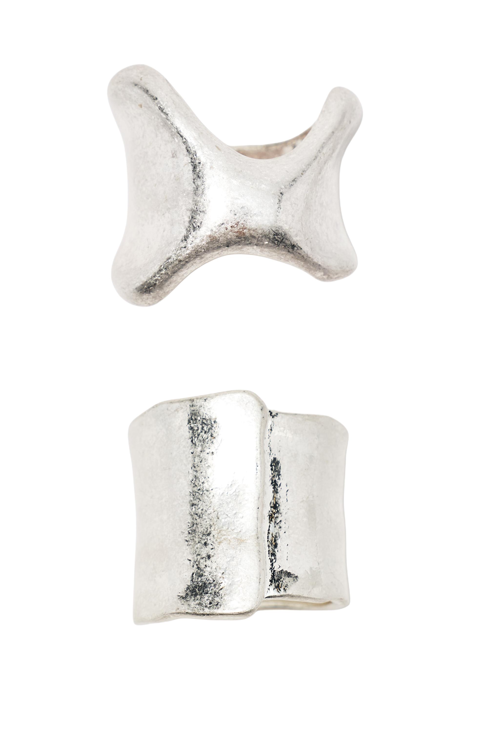 Pack 2 anillos irregulares